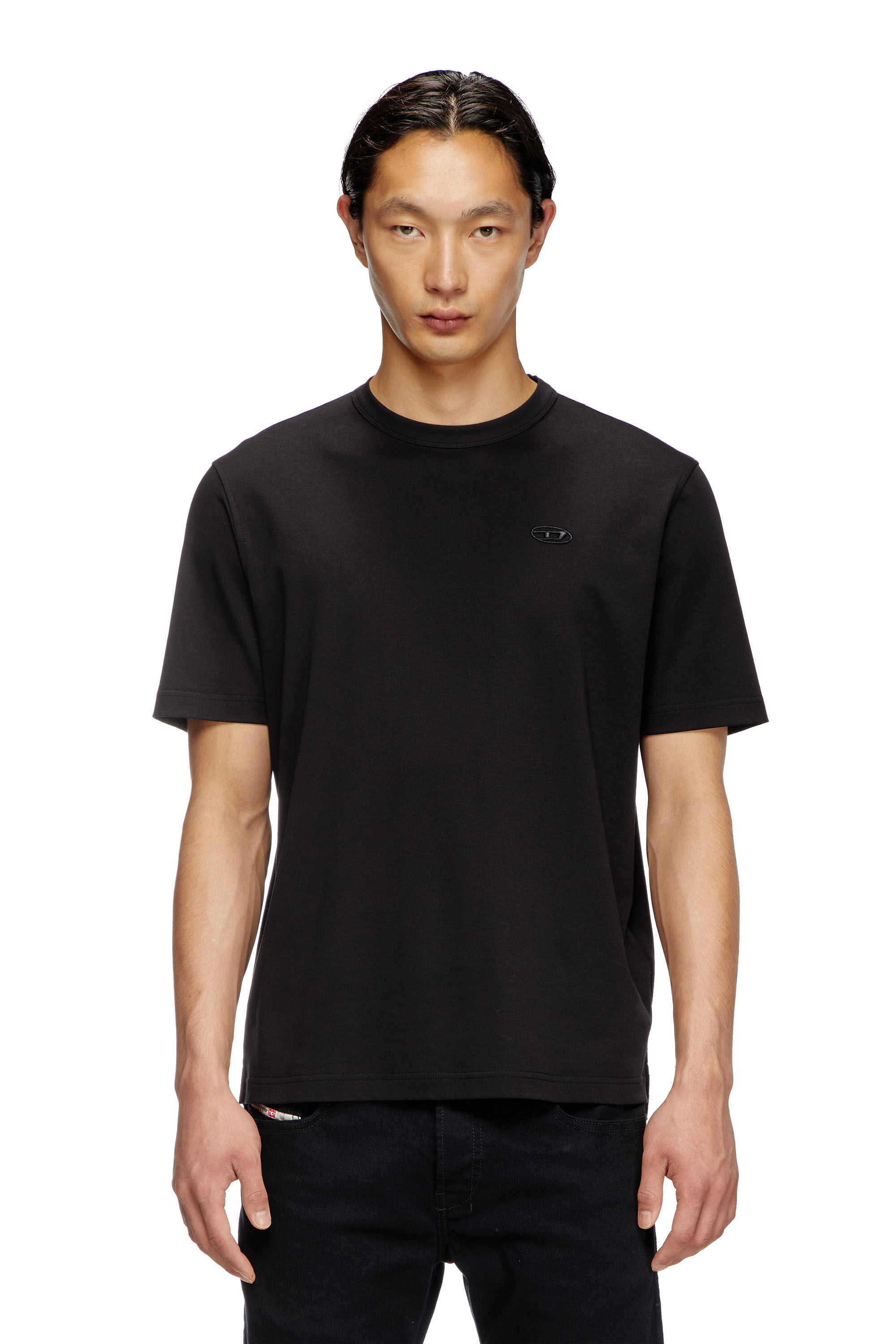 ABSENCE Tシャツ XL T-shirt con logo ricamato in tono Uomo | Nero | Diesel