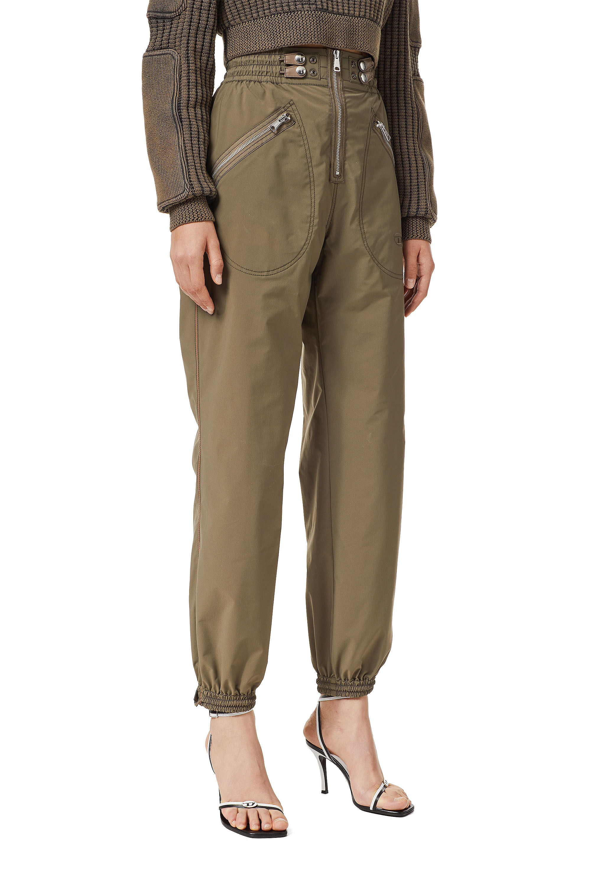 P-BORGOGNA Donna: Pantaloni cargo in tessuto tecnico | Diesel