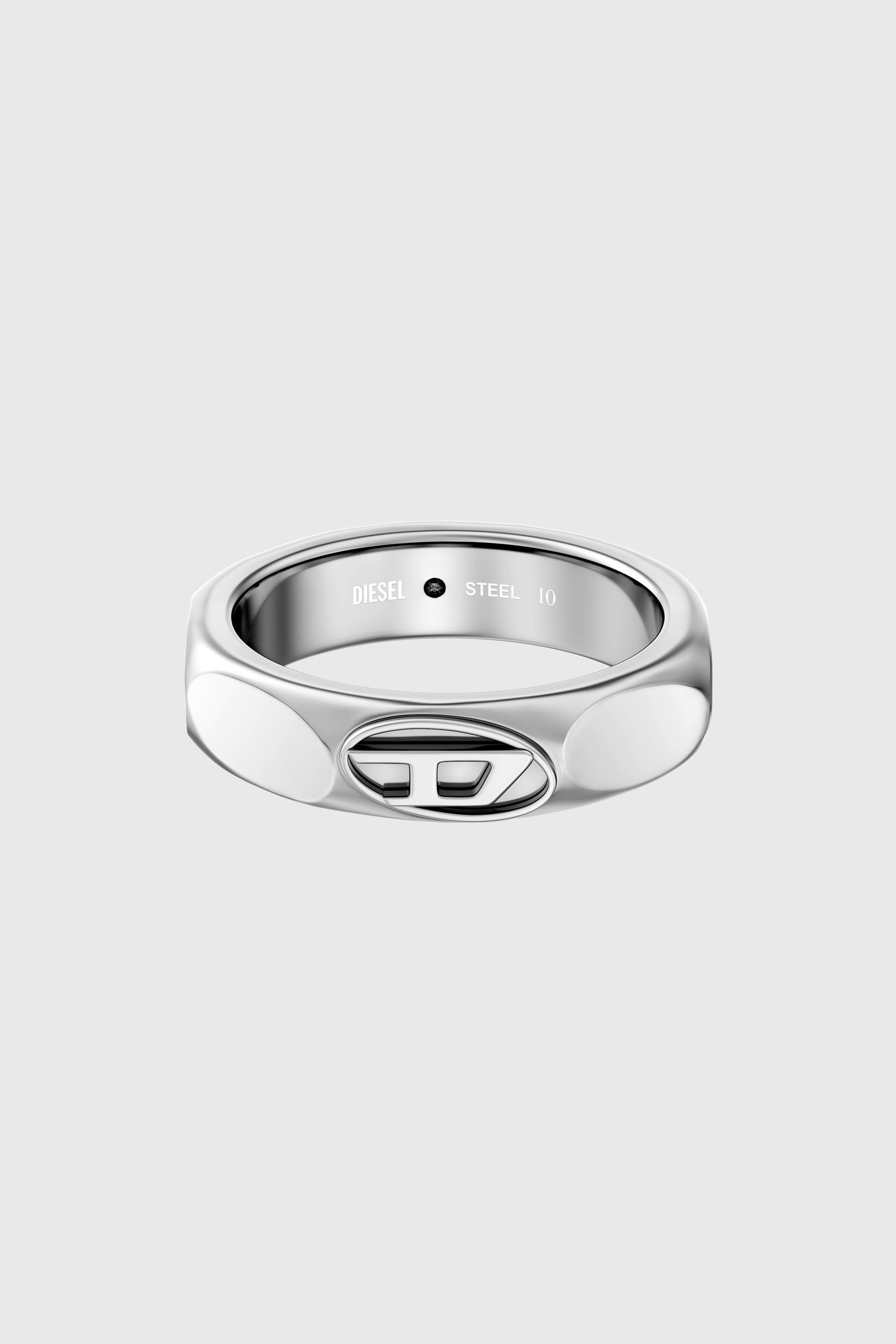 Diesel - DX1693040 JEWELLERY, Anello a fascia in acciaio inox Unisex in Argento - 4