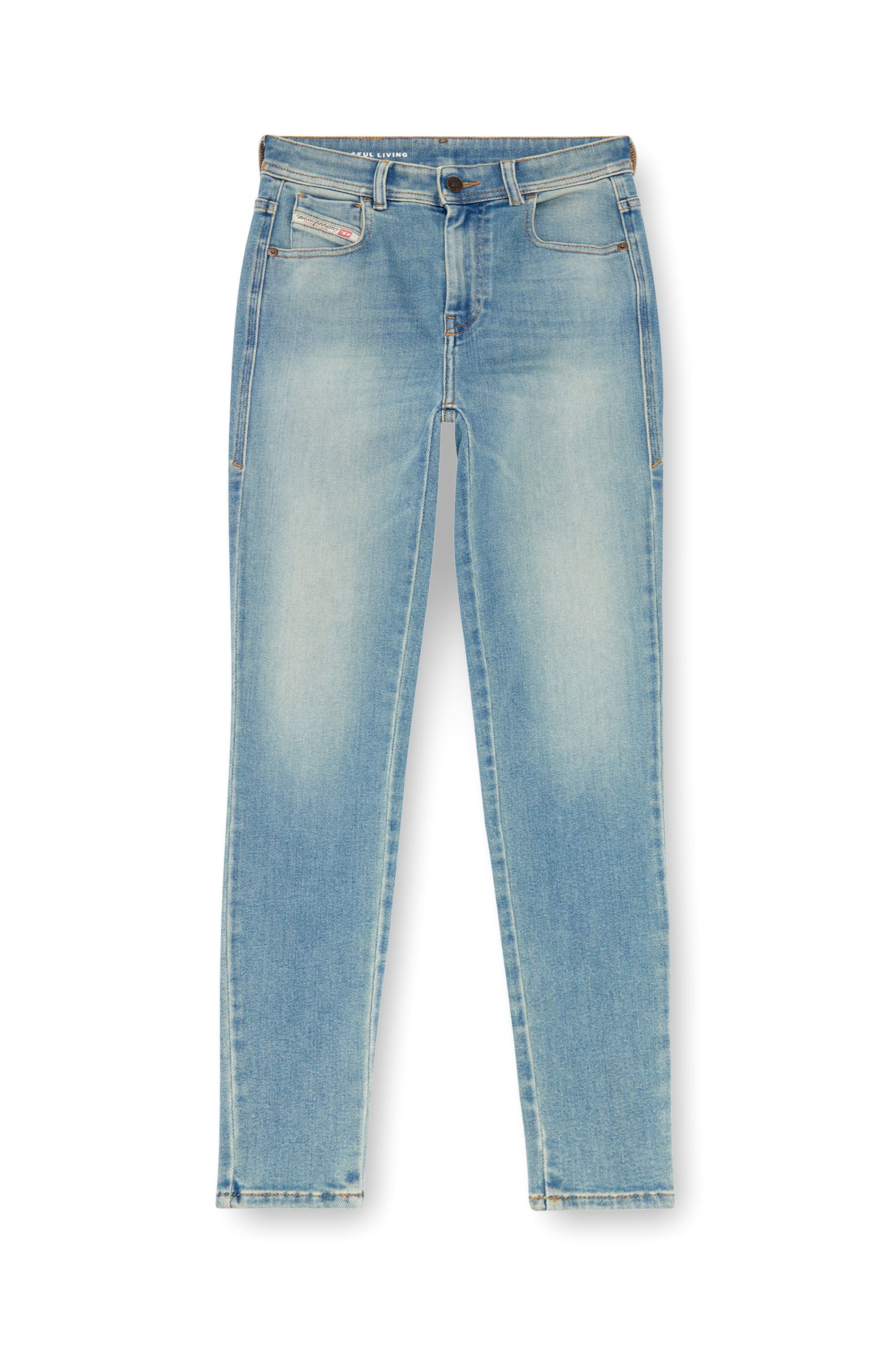 Diesel - Donna Super skinny Jeans 1984 Slandy-High 09J09, Blu Chiaro - Image 2