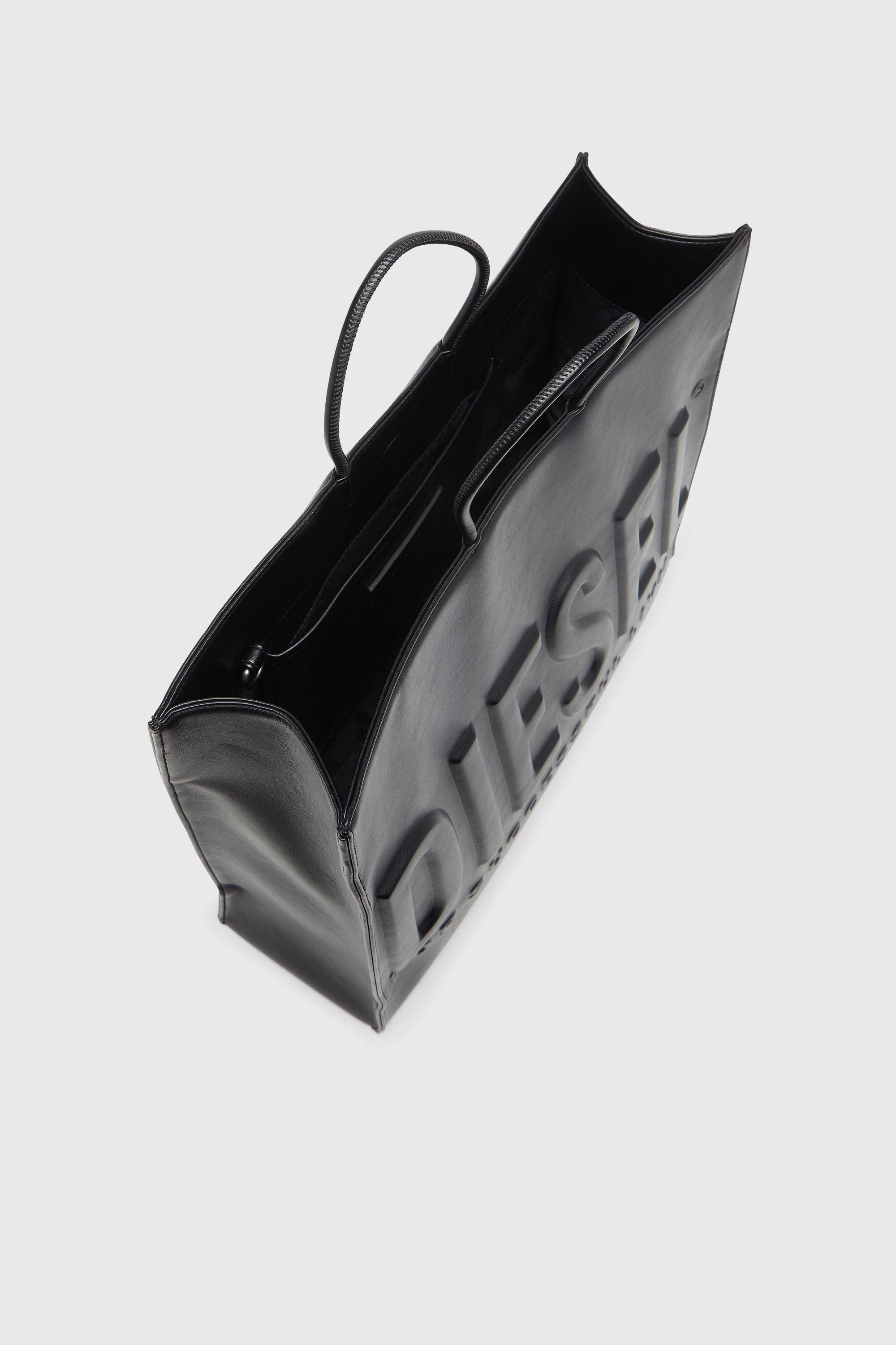 Diesel - DSL 3D SHOPPER EW X, Dsl 3D-Shopping bag con logo 3D Unisex in Nero - 4