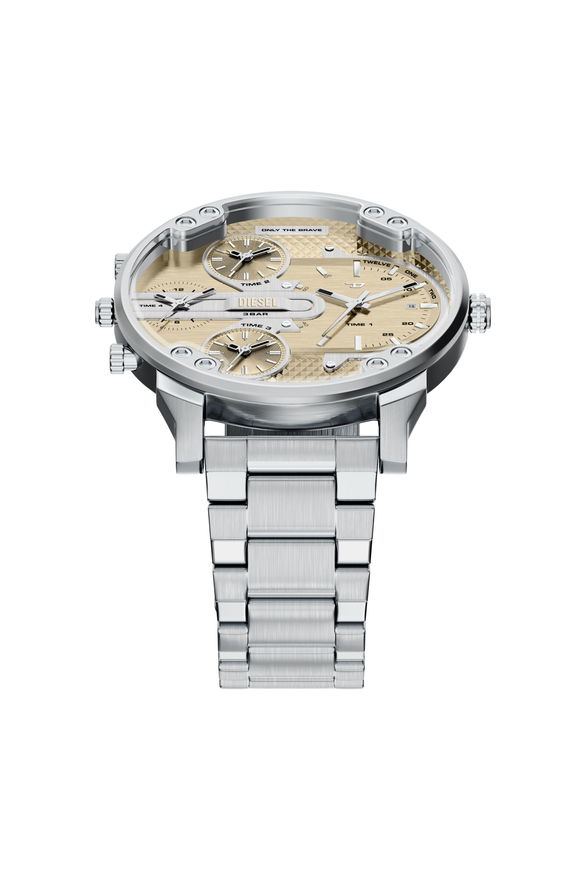 Diesel - DZ7495 WATCH, Orologio Mr. Daddy Slim in Acciaio Inox Uomo in Argento - 4