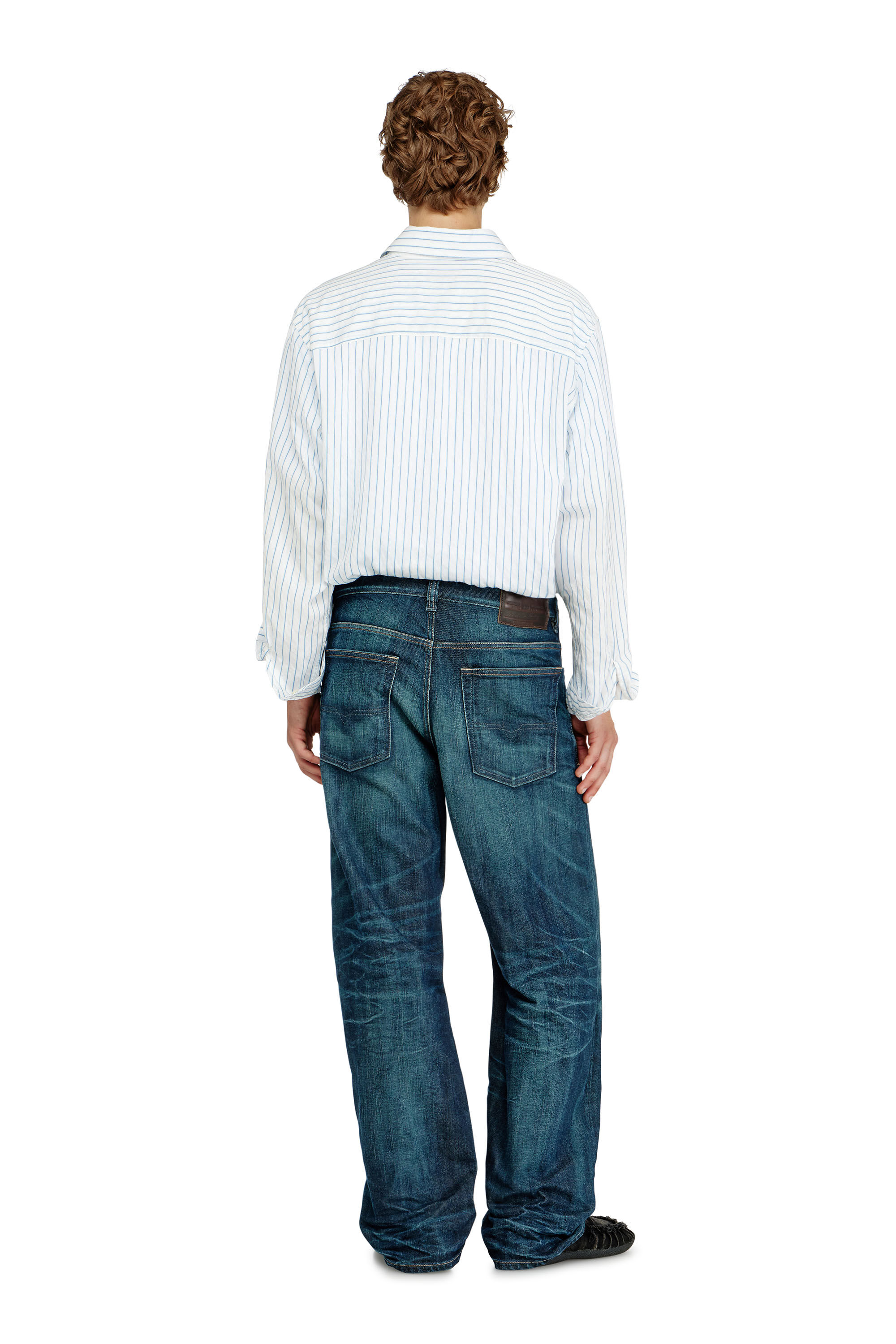 Diesel - Relaxed Jeans 2001 D-Macro 09Q04 Uomo, Blu Scuro - Image 3