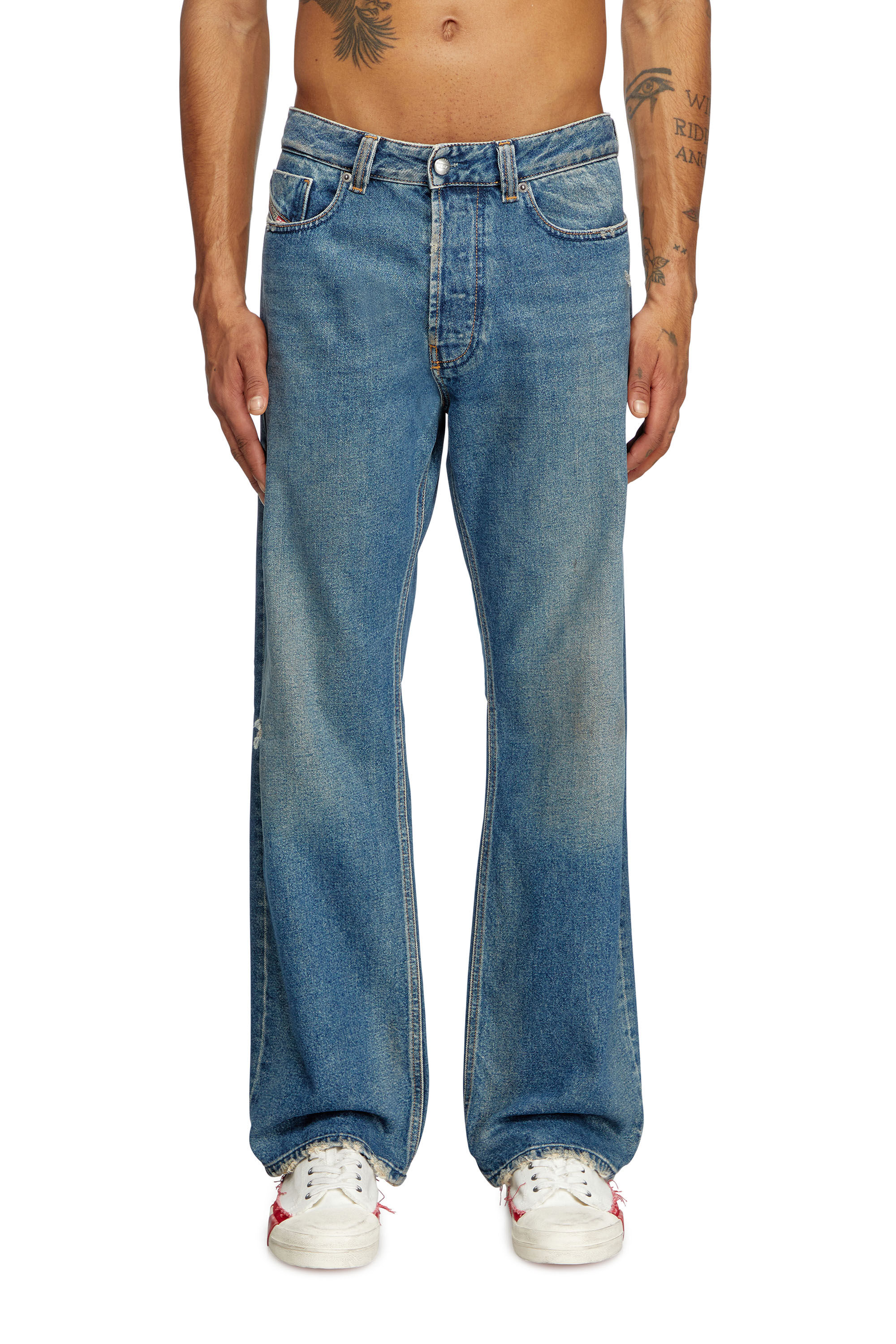 Diesel - Relaxed Jeans 1980 D-Eeper 09J79 Uomo, Blu medio - Image 3