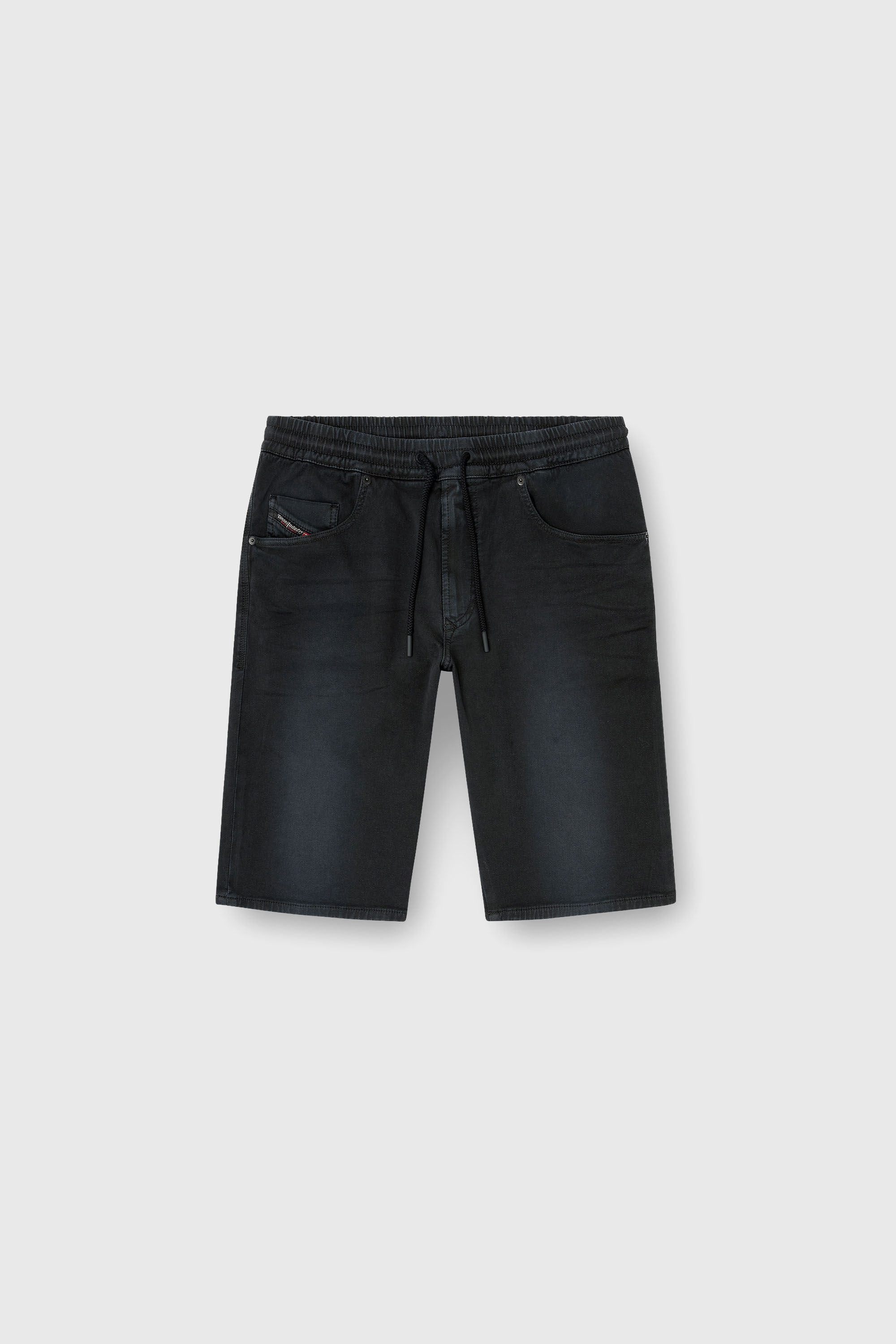 Diesel - 2033 D-KROOLEY-SHORT JOGG, Shorts chino in JoggJeans Uomo in Nero - 2