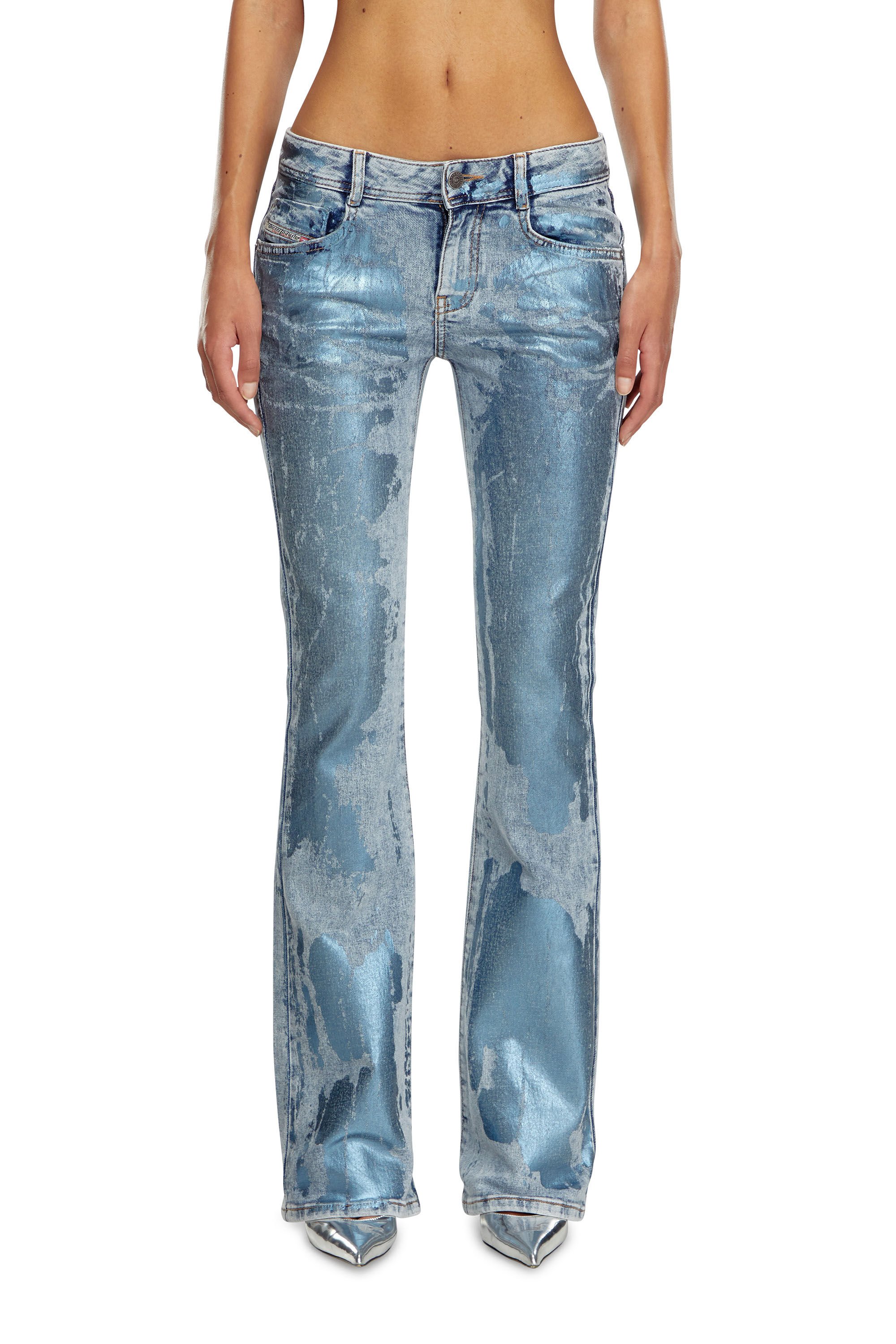 Diesel - Donna Bootcut and Flare Jeans 1969 D-Ebbey 0AJEU, Blu Chiaro - Image 3
