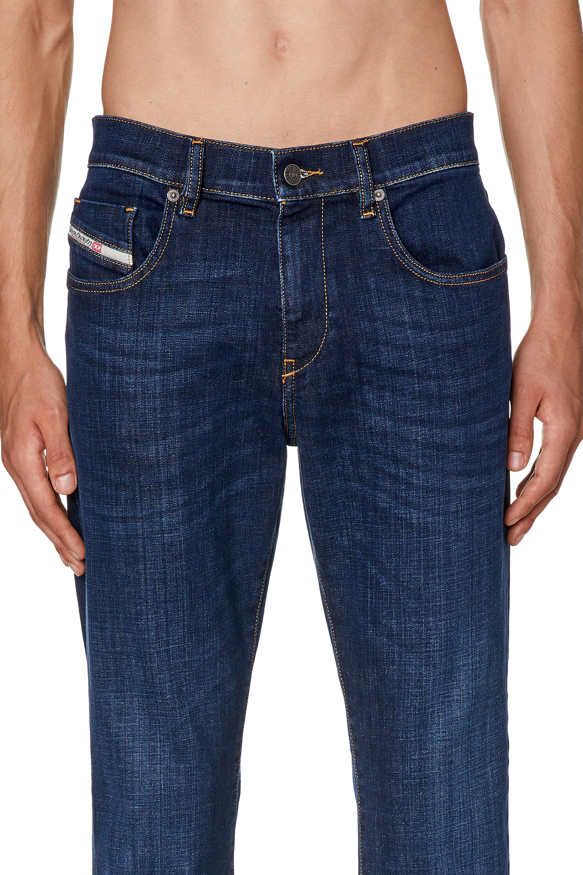 Diesel - Slim Jeans 2019 D-Strukt 09F89, Blu Scuro - Image 5