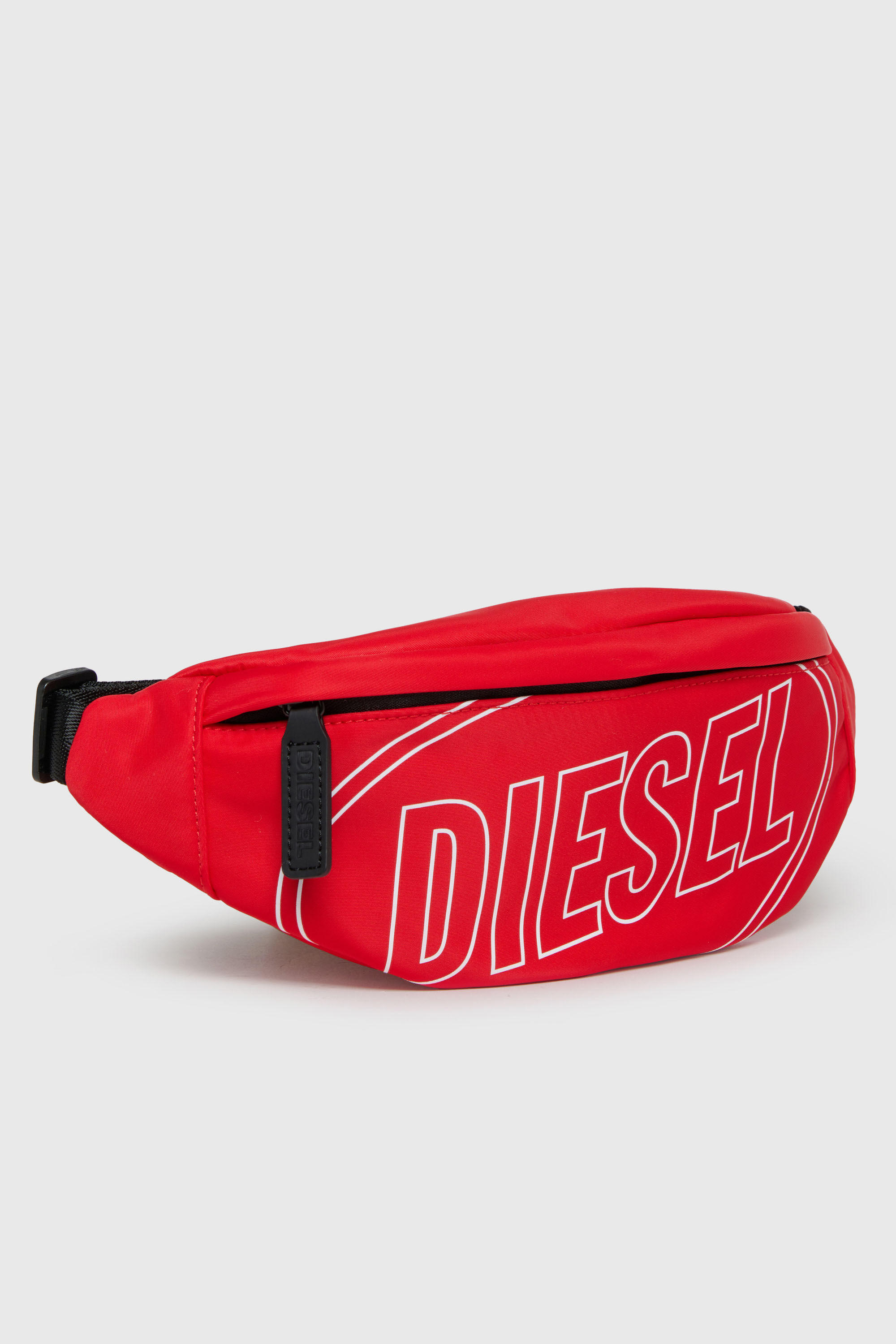 Diesel - WCIRY, WCIRY - Marsupio in nylon con stampa logo Uomo in Rosso - 3