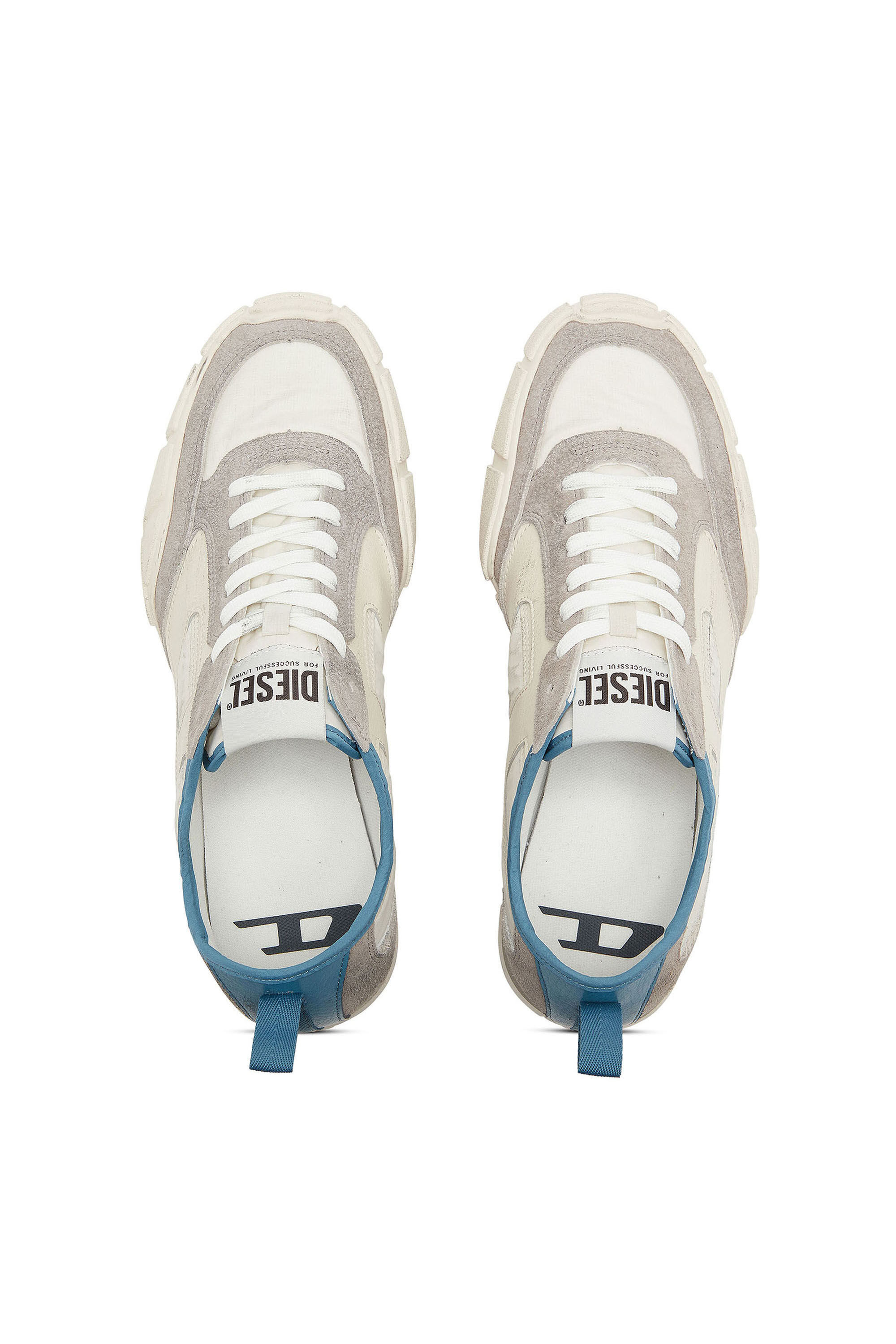 Diesel - S-PAGODHA LOW, S-Pagodha - Sneakers in pelle e nylon Uomo in Multicolor - 4