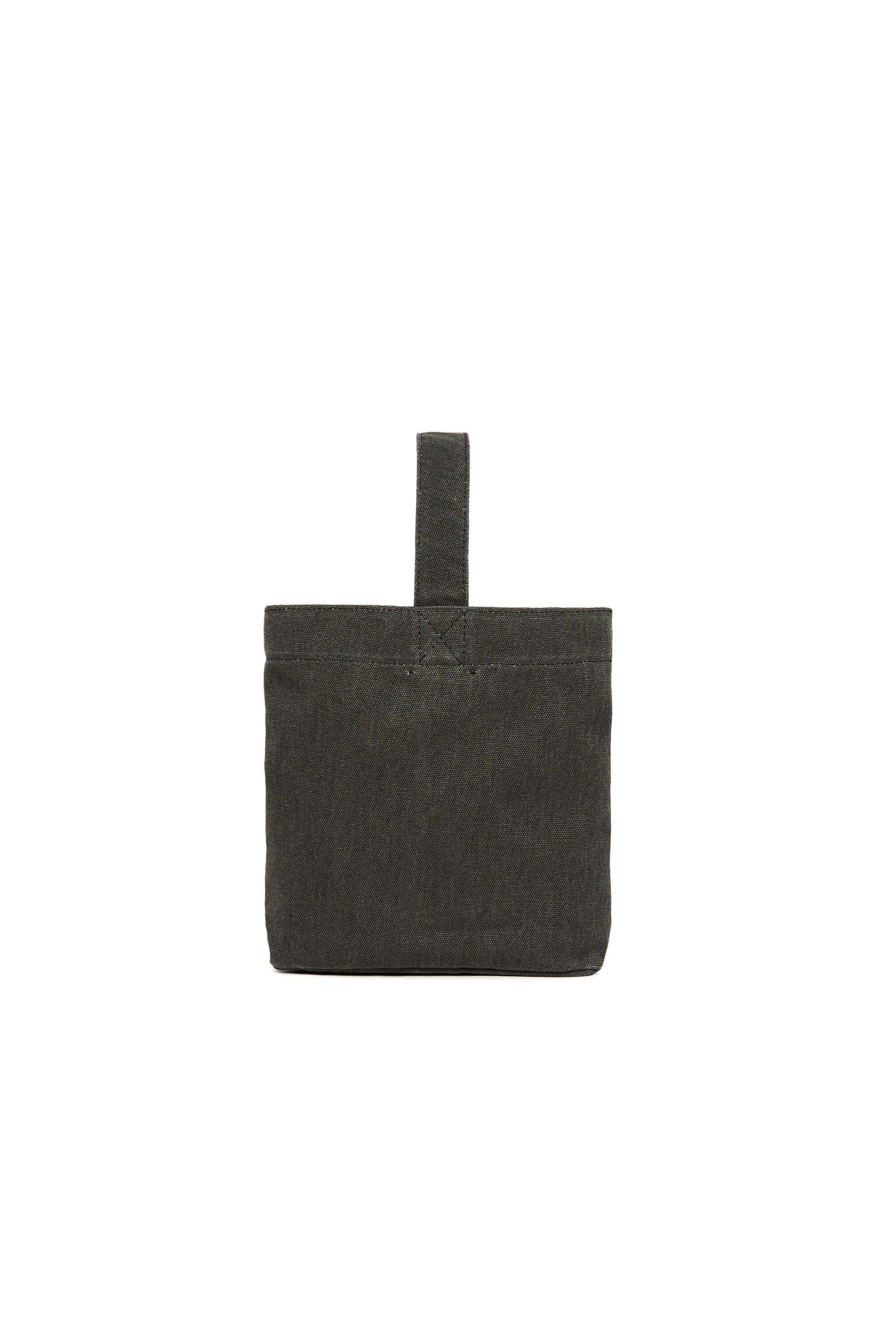 Diesel - WMATTIS, Borsa a secchiello in tela con ricamo Oval D Donna in Nero - 2