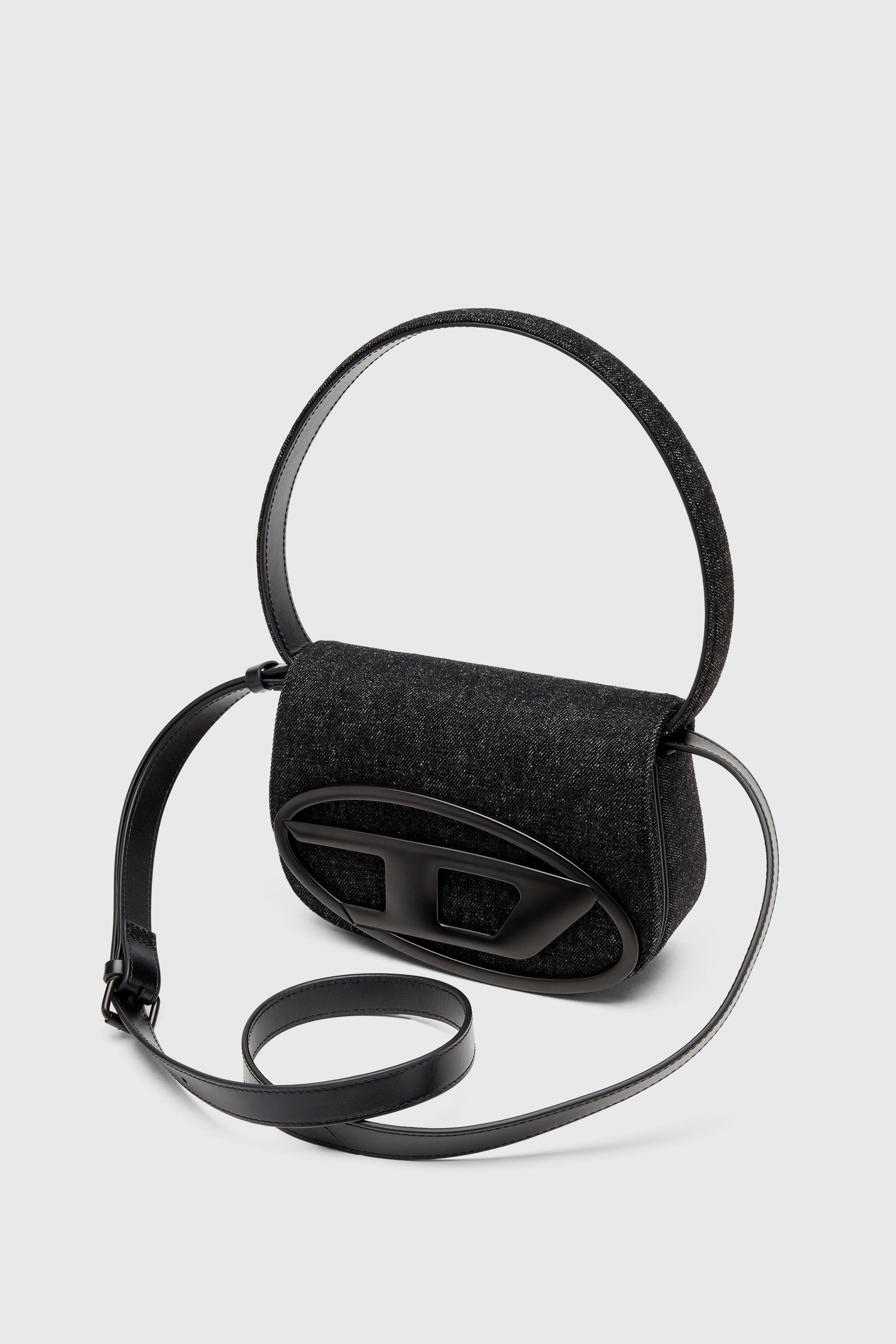 Diesel - 1DR, 1DR-Iconica borsa a spalla in denim lavato Donna in Nero - 6