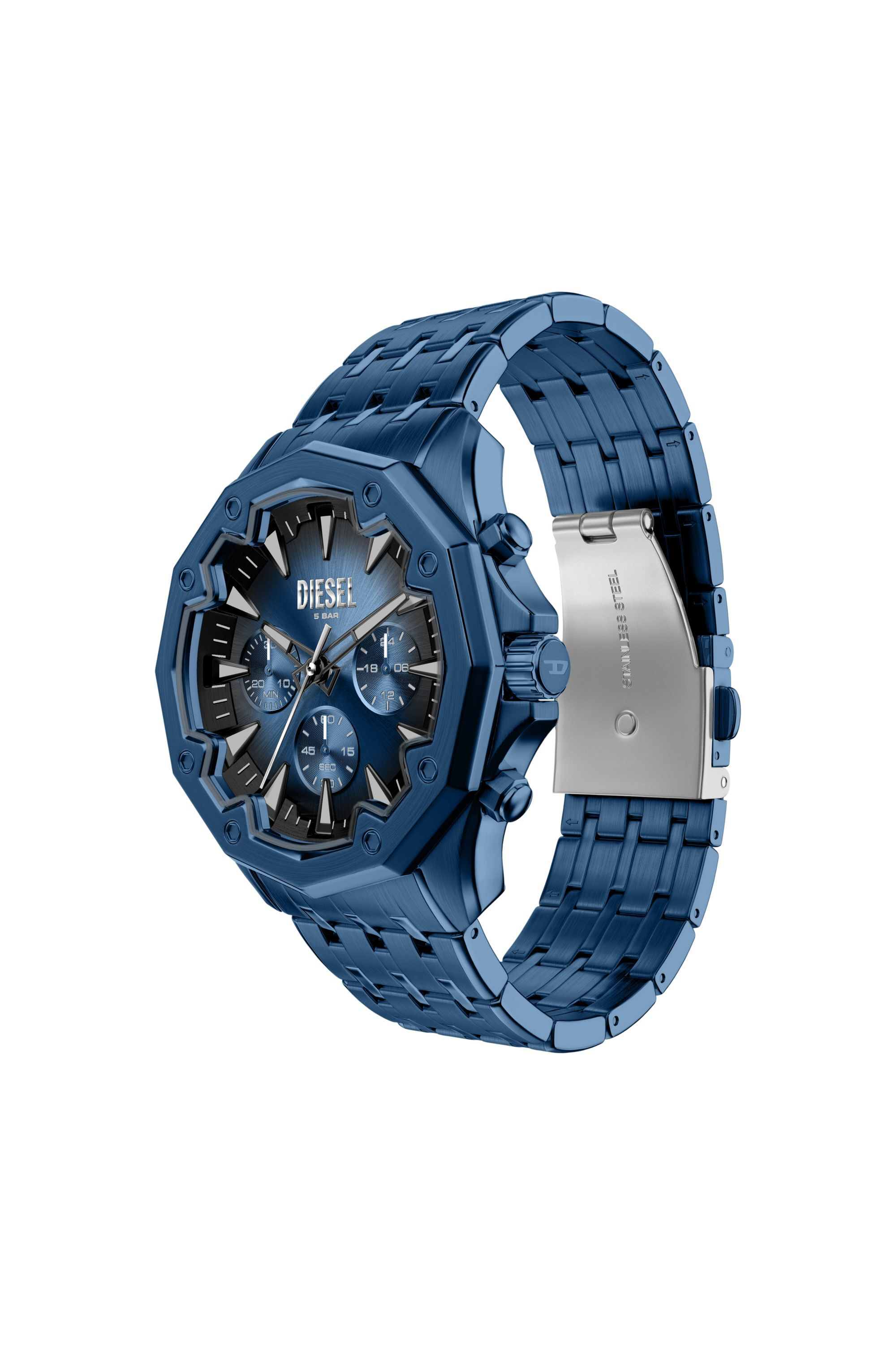 Diesel - DZ4705 WATCH, Orologio Stinger in acciaio inox blu Uomo in Blu - 7