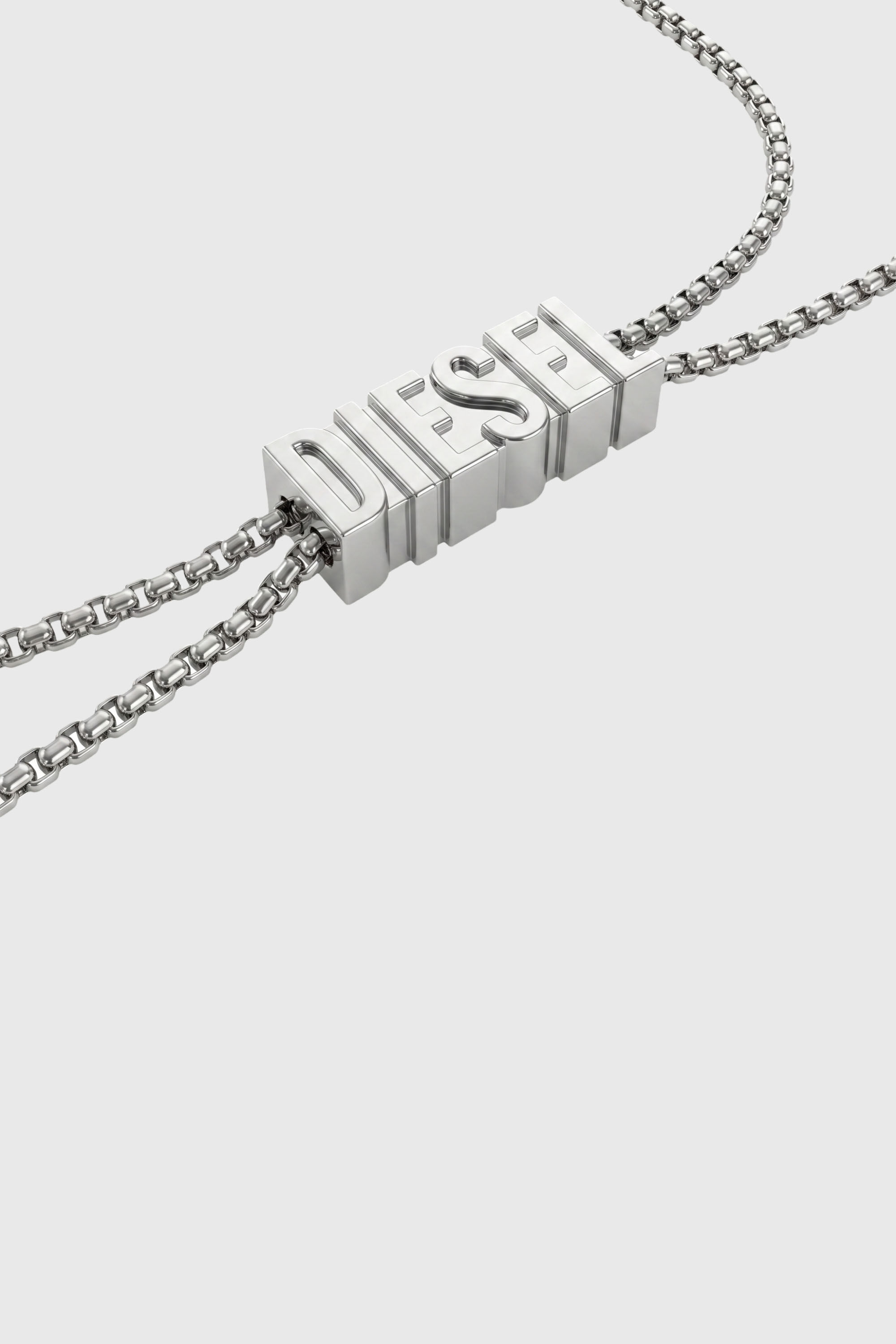 Diesel - 60669 EARBUDS CHAIN EARBUNDS CHAIN, Cordino D Chain per auricolari Unisex in Argento - 3