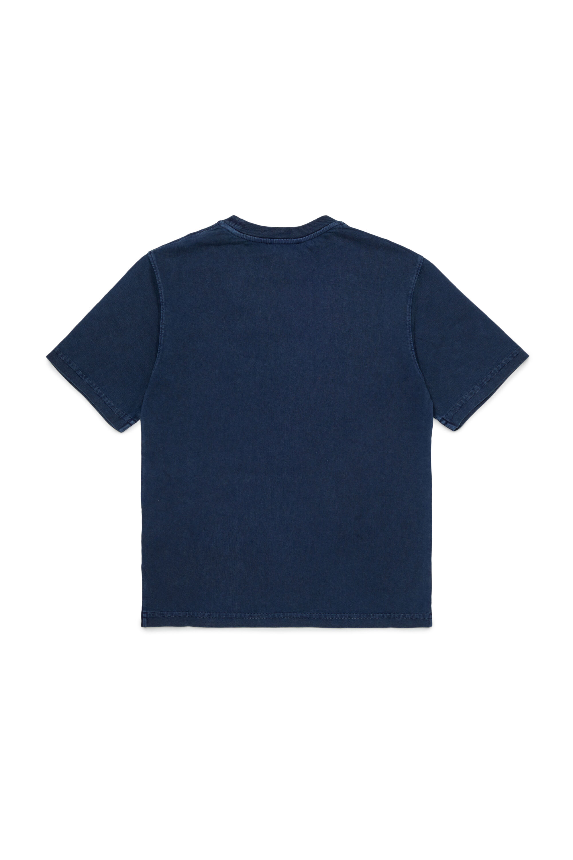 Diesel - TISEL OVER, T-shirt in cotone con maxi stampa logo Uomo in Blu - 2