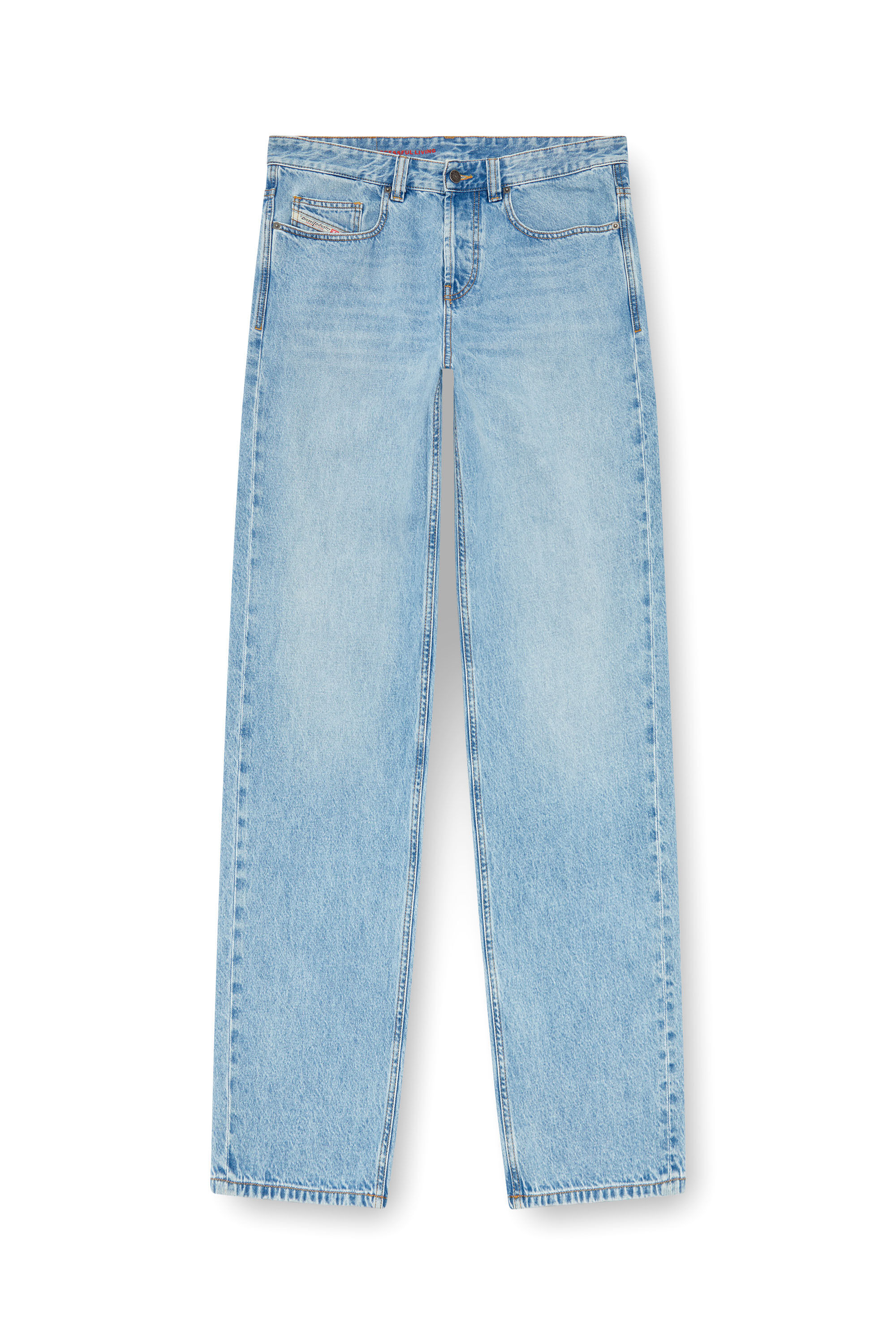 Diesel - Relaxed Jeans 2001 D-Macro 09I29 Uomo, Blu Chiaro - Image 2
