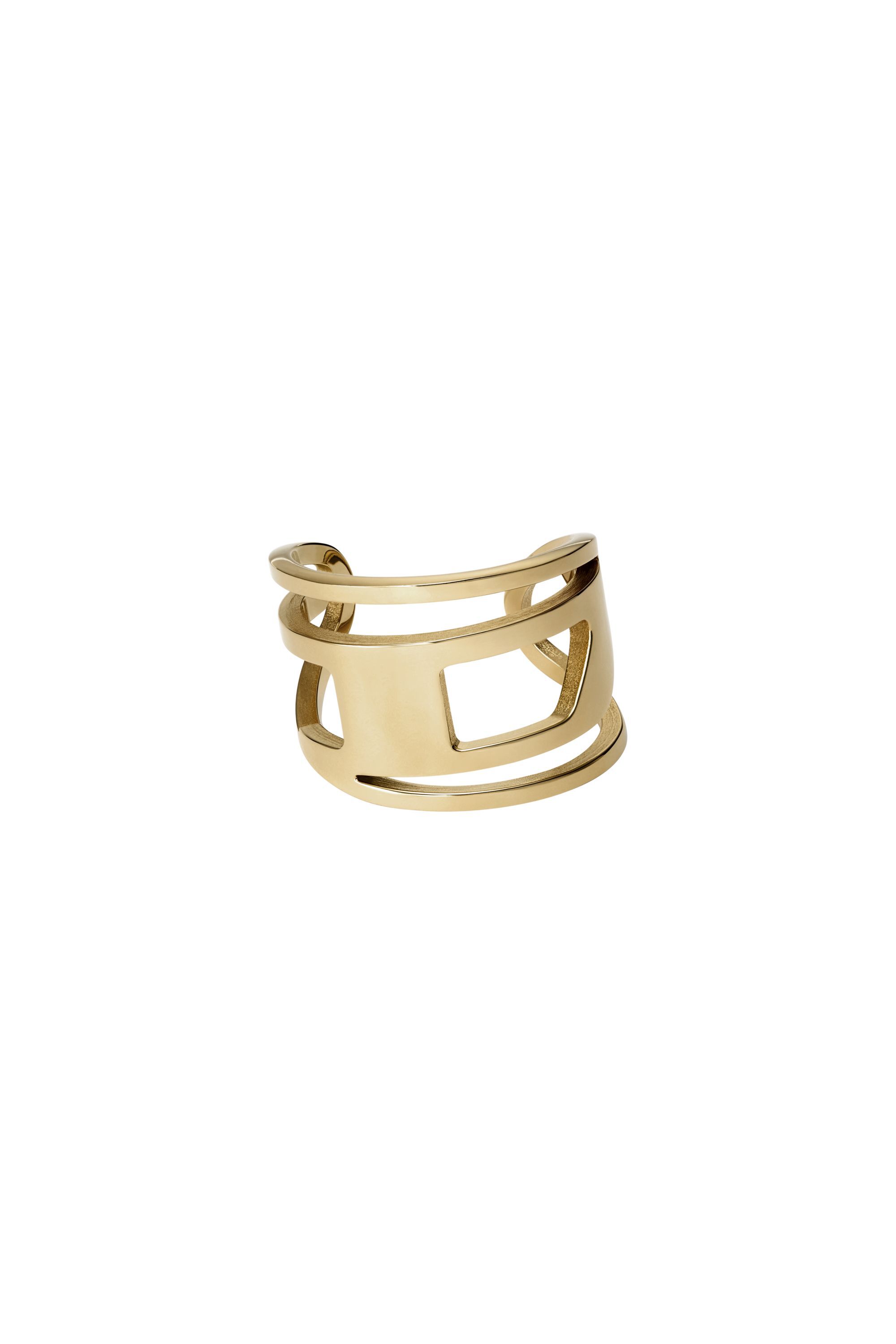 Diesel - DX1569710 JEWEL, Anello a fascia in acciaio inossidabile dorato Unisex in Oro - 2