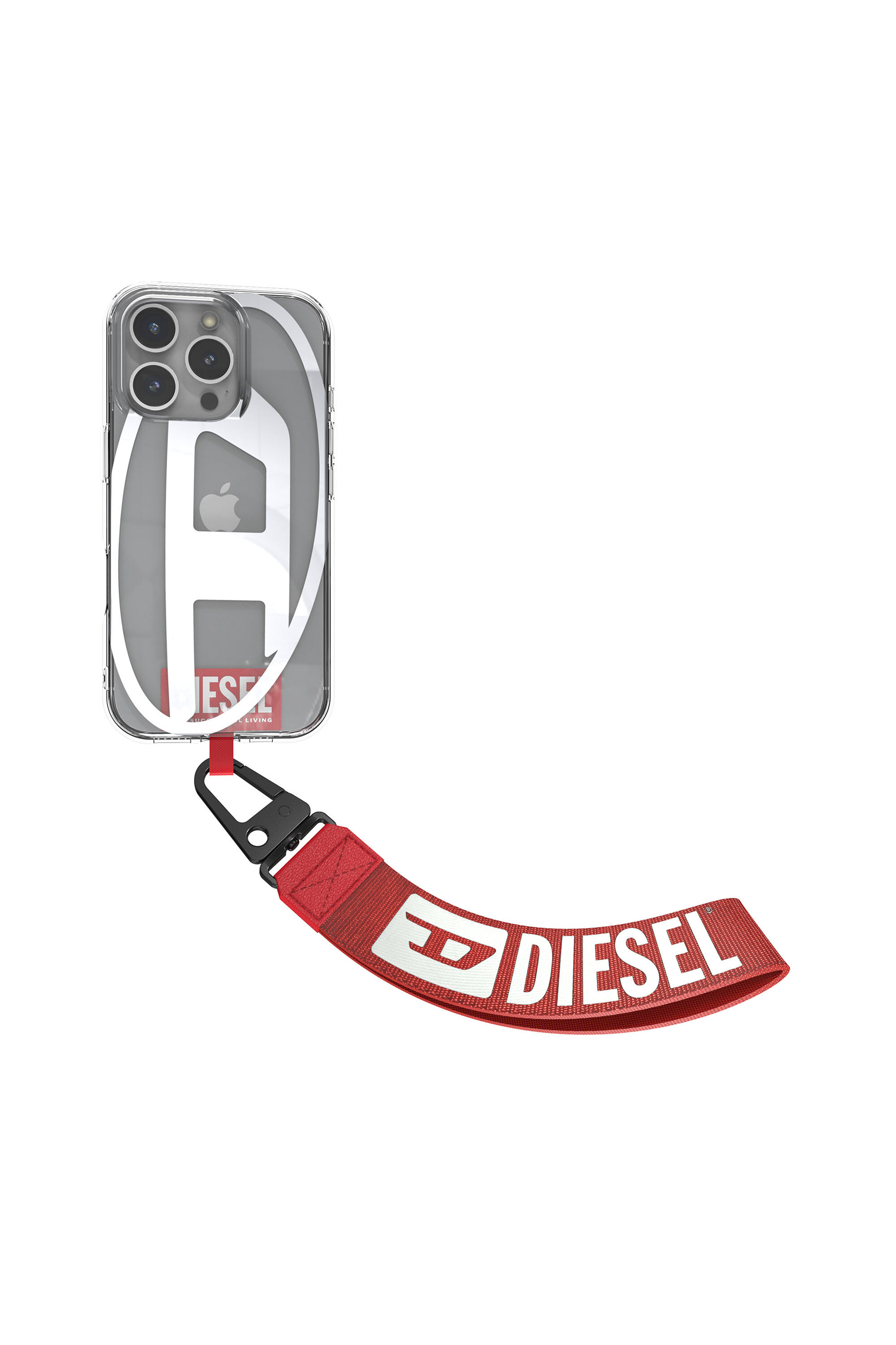 Diesel - 60192 WRIST STRAP, Cinturino universale porta smartphone Unisex in Rosso - 3
