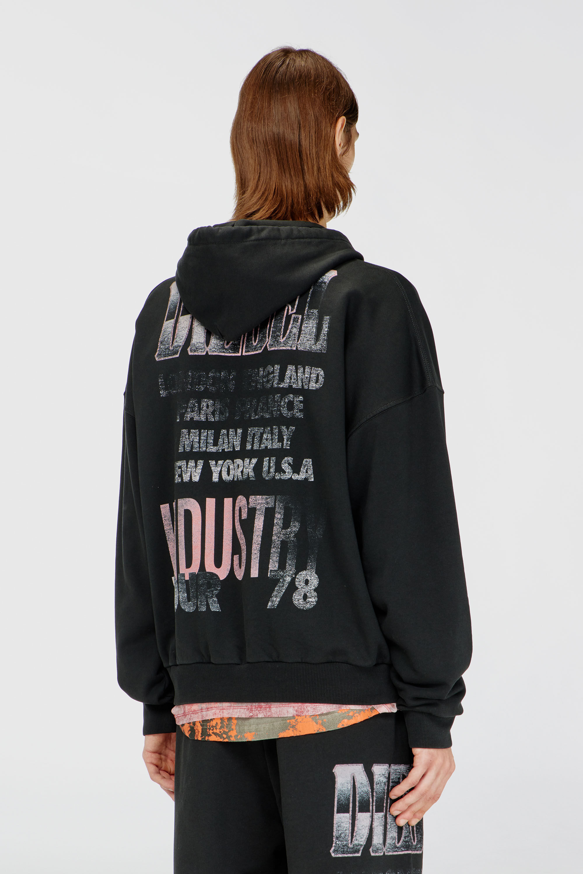 Diesel - S-WILL-ZIP, Felpa con zip e grafiche da concerto Uomo in ToBeDefined - 4