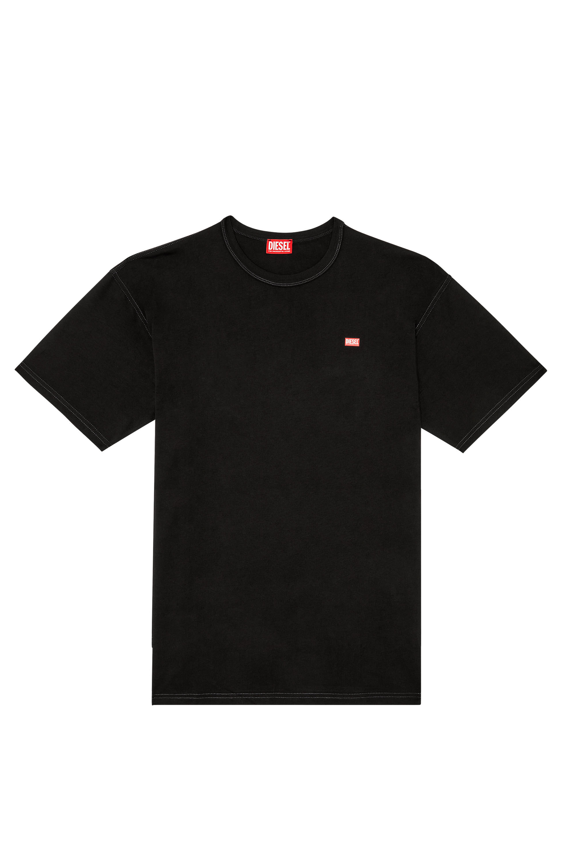 Diesel - T-BOXT-R30, T-shirt con piccolo logo Uomo in Nero - 2