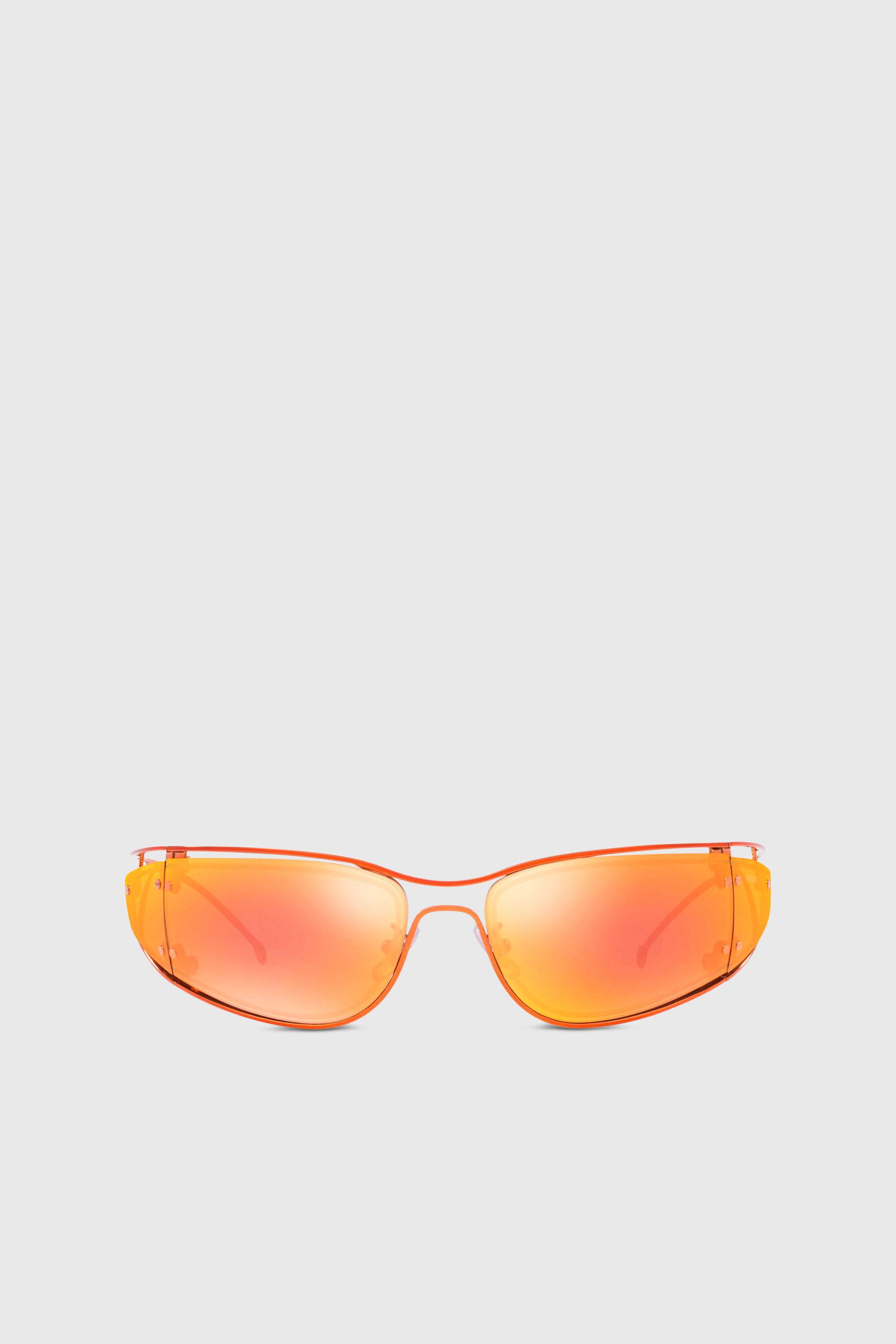 Diesel - 0DL1001, Occhiali da sole con forma avvolgente Unisex in Arancione - 1