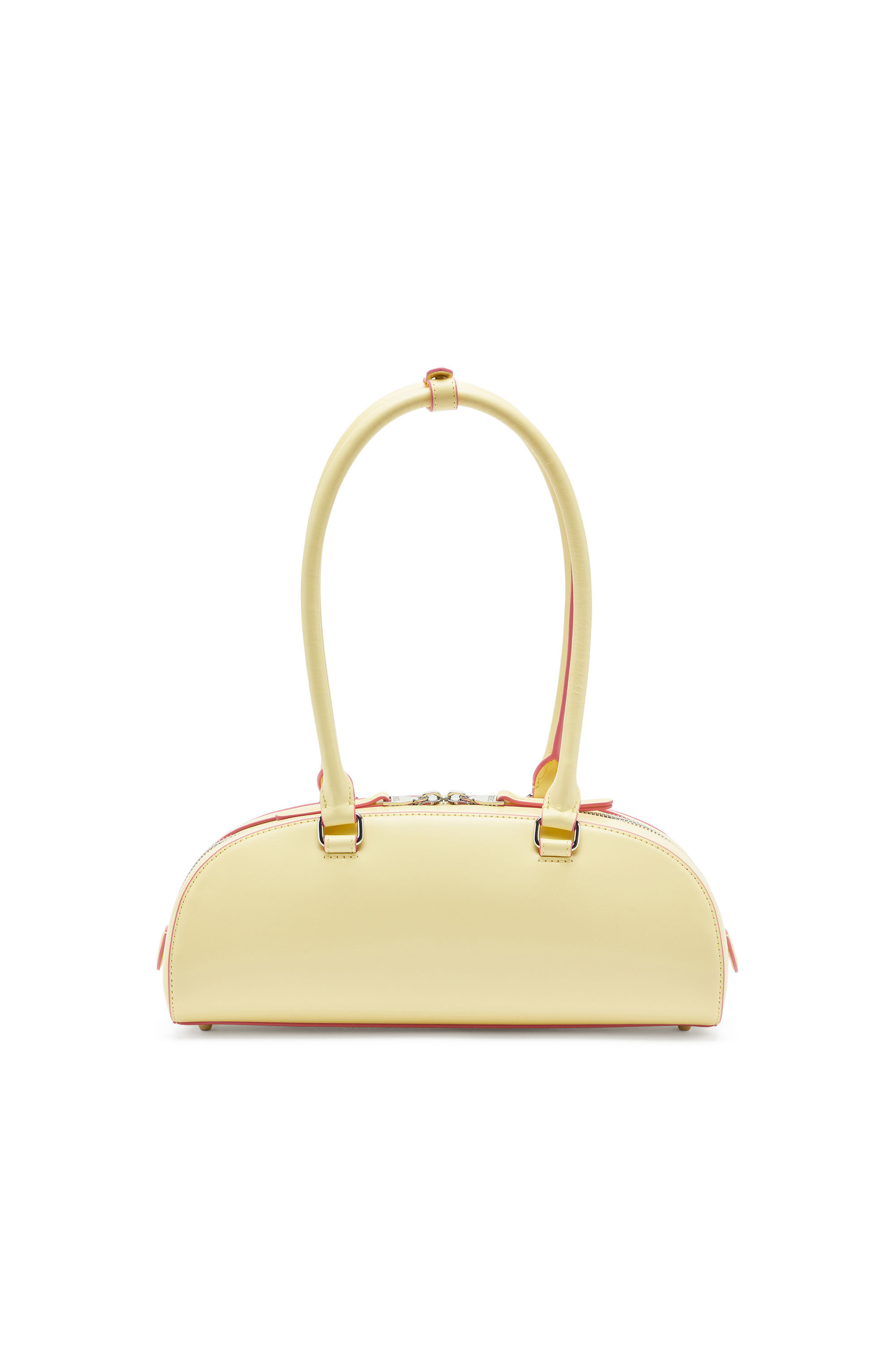Diesel - 1DR DOME SHOULDER EW, 1DR Dome - Borsa bowling rettangolare in pelle Donna in Giallo - 2