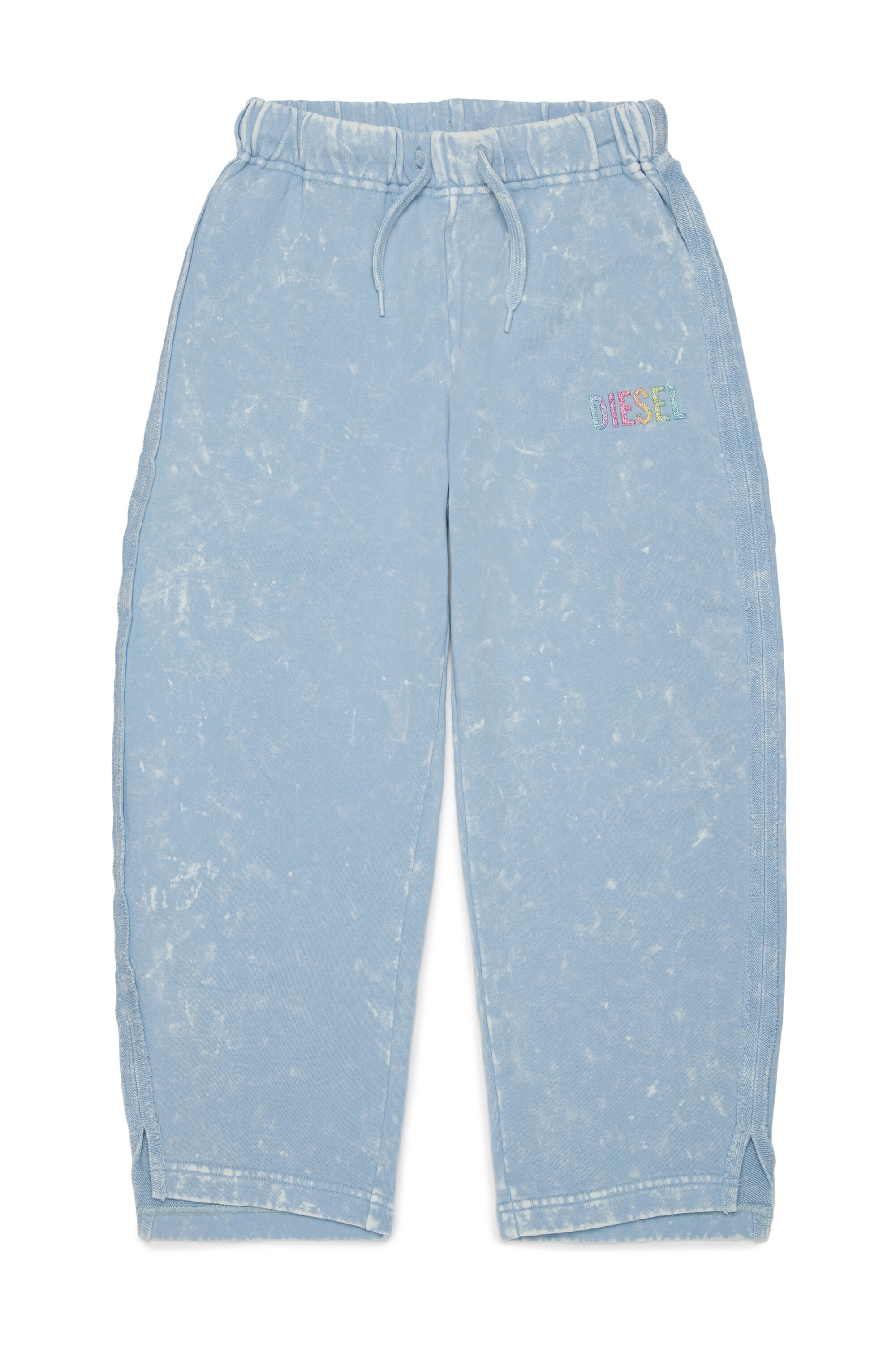 Diesel - PLOXY, Pantaloni in cotone effetto marmorizzato Donna in Blu - 1