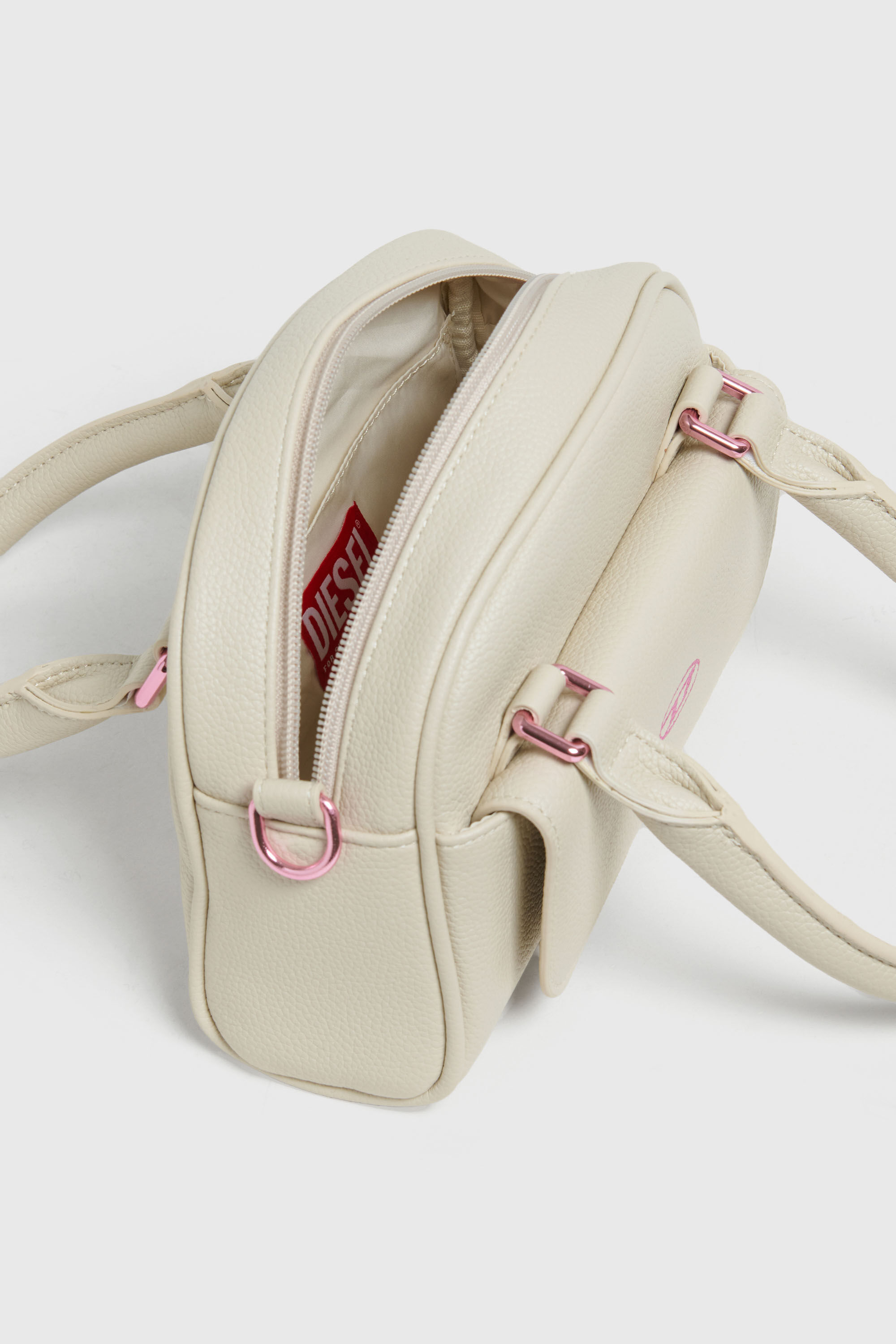 Diesel - WREDY, WREDY - Borsa in tessuto grainy coated Donna in Bianco - 4