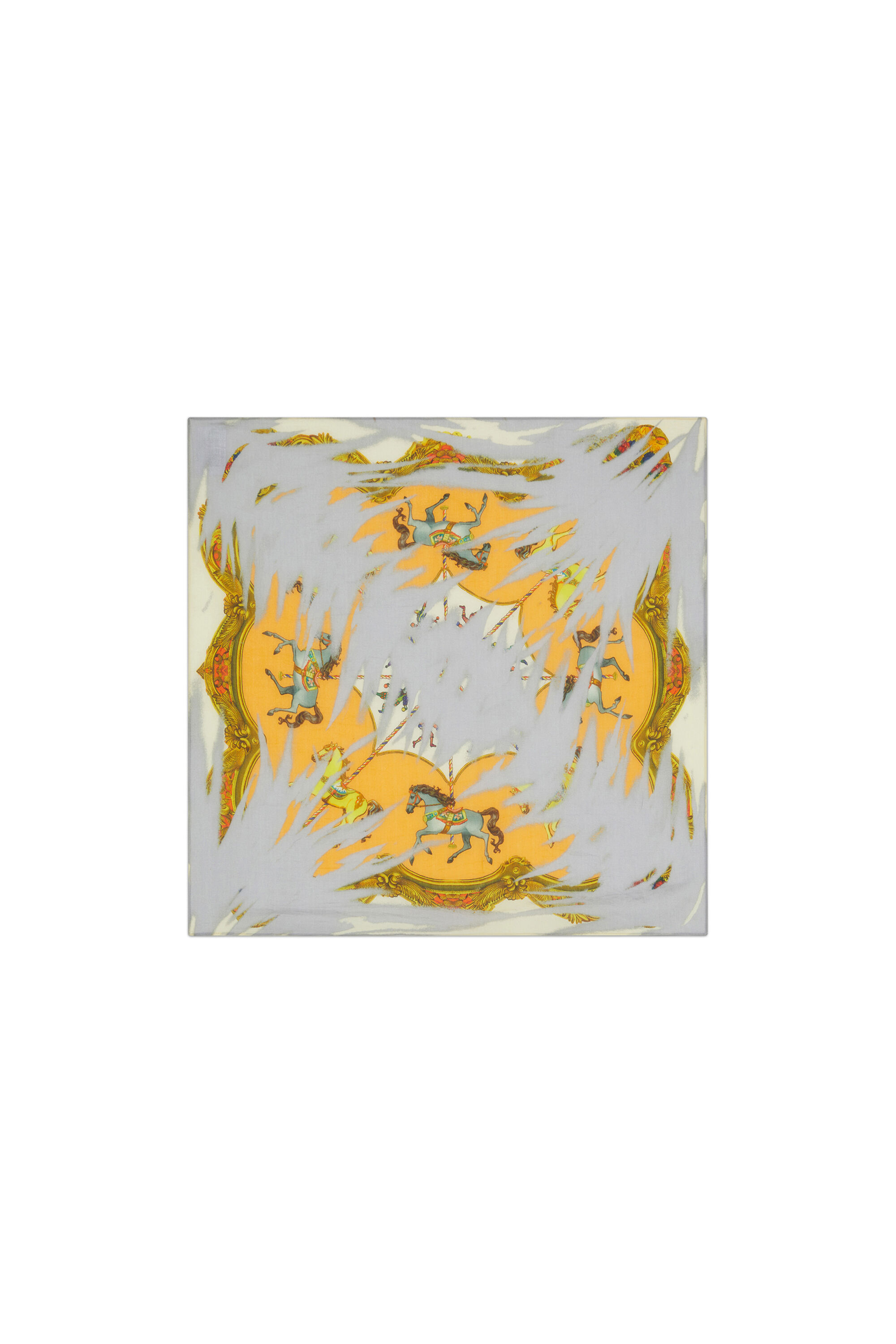 Diesel - S-MARIA, Sciarpa con stampa Horse Bandana Unisex in Multicolor - 1