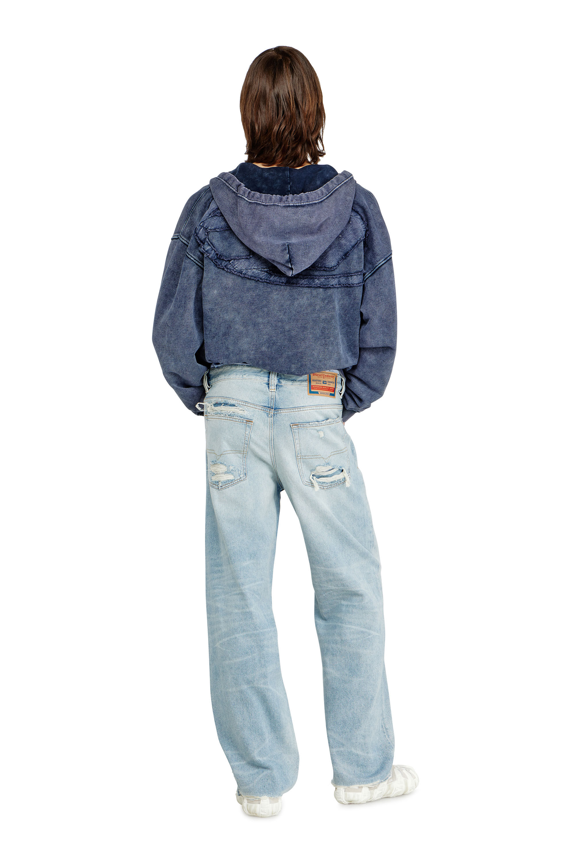 Diesel - Relaxed Jeans 2001 D-Macro 09M53 Uomo, Blu Chiaro - Image 3