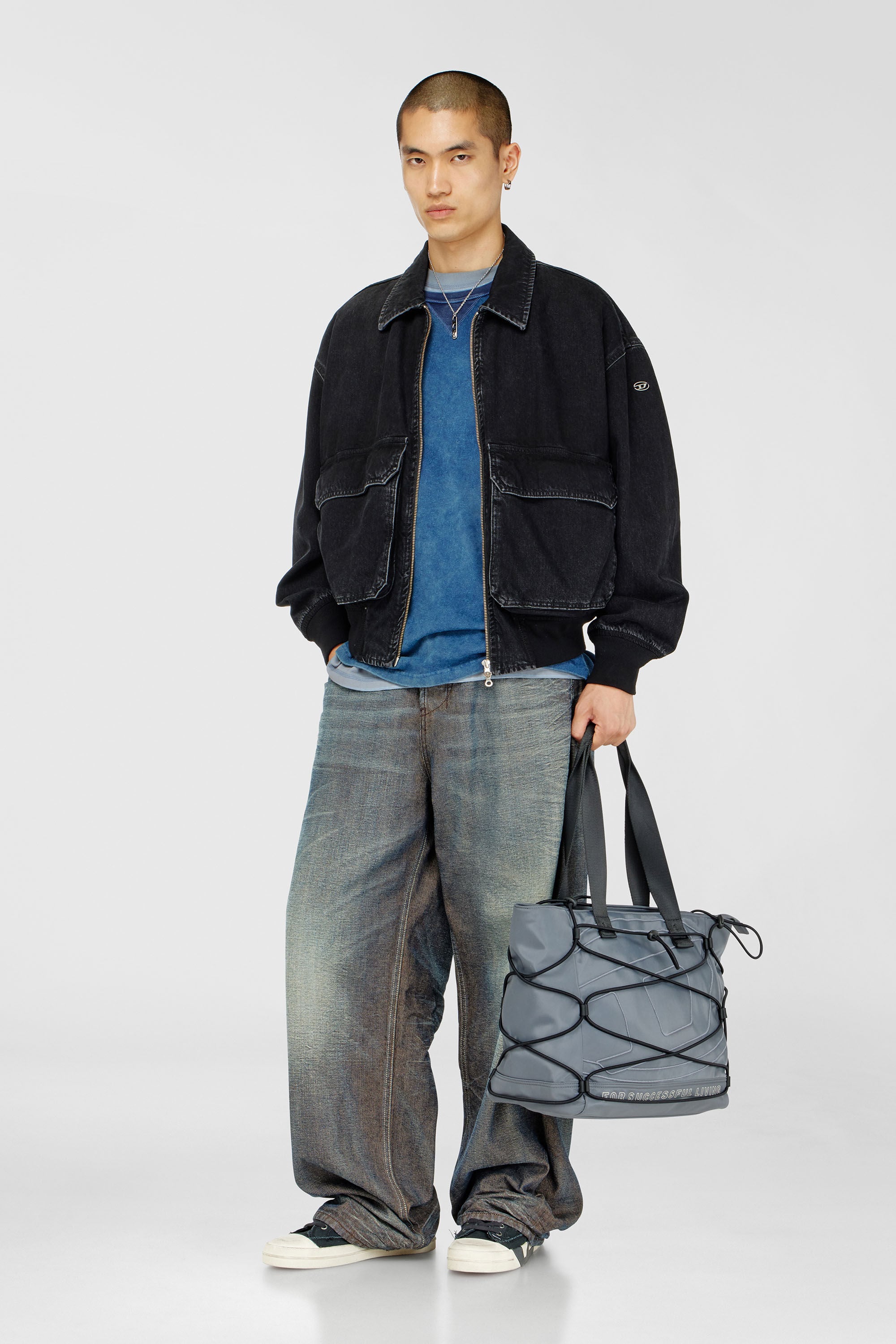 Diesel - D-KURZ, Giacca in denim Unisex in Nero - 1