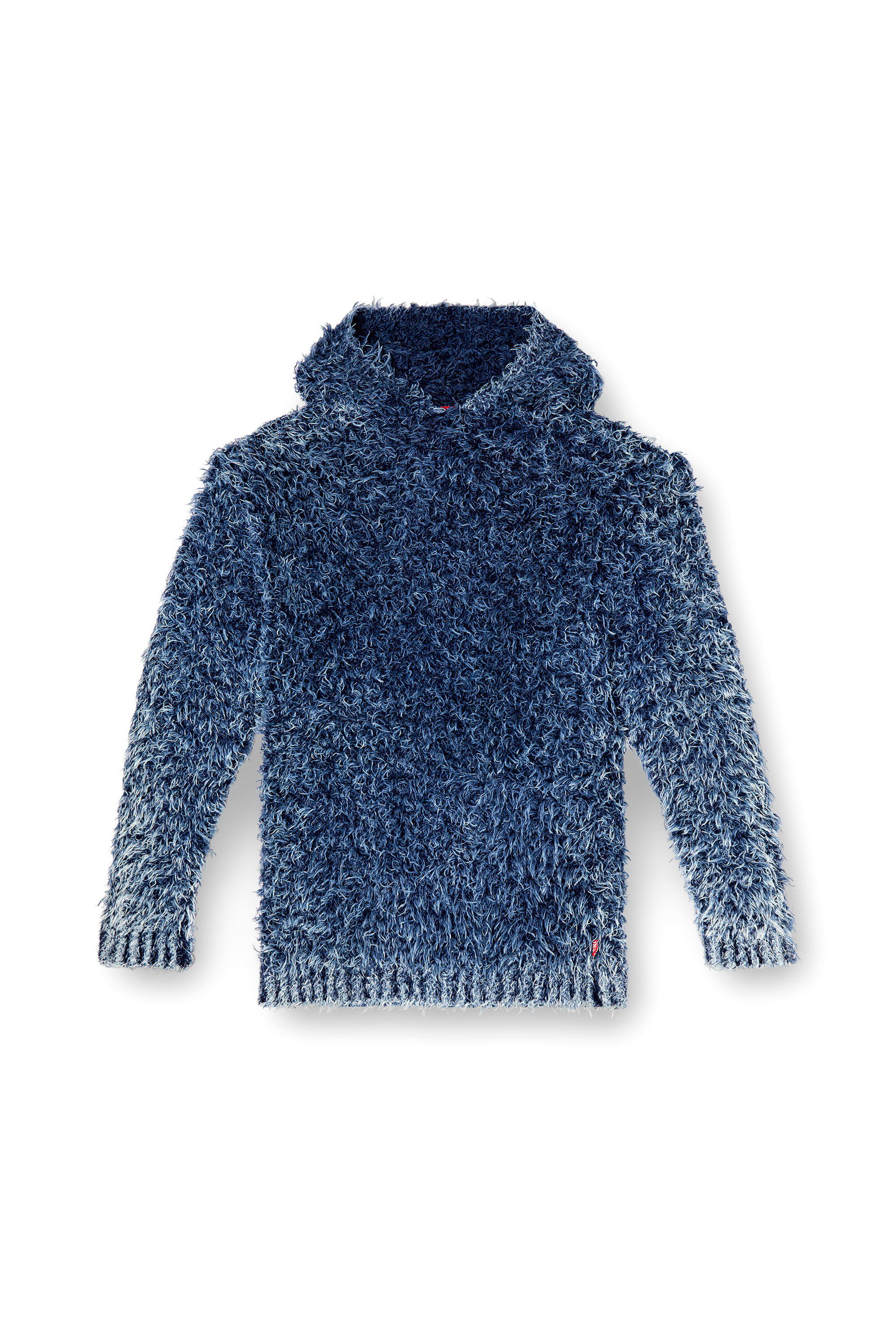 Diesel - K-DAVE, Hoodie in maglia tattile Uomo in Blu - 2