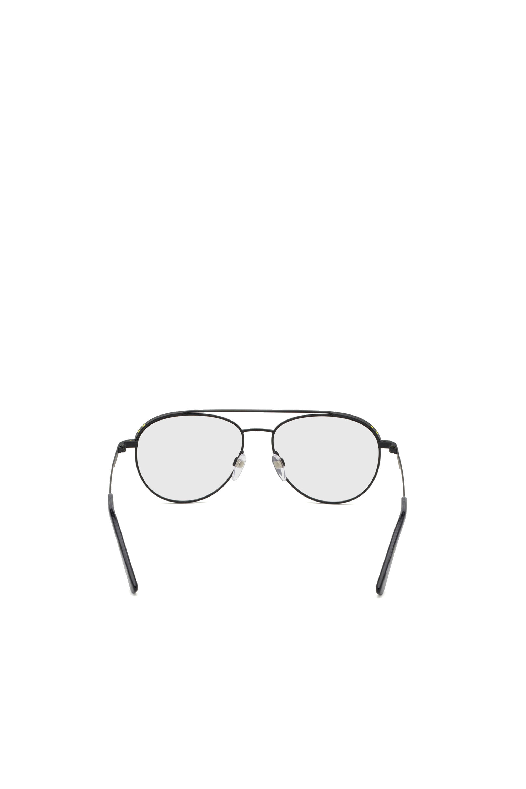 Diesel - DL5305, Occhiale da vista pilot con doppio ponte Unisex in Giallo - 3