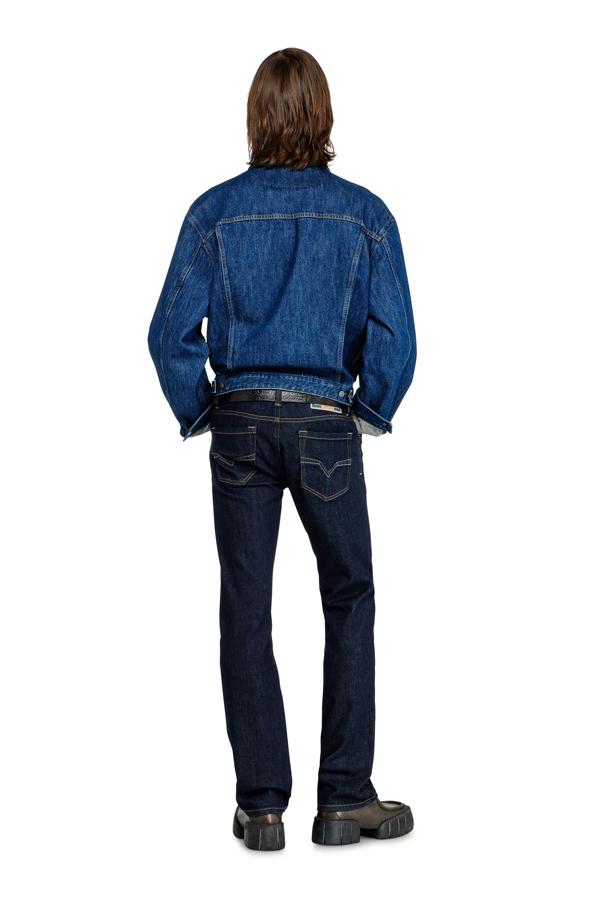 Diesel - Regular Jeans 1985 Larkee 0DBEJ Uomo, Blu Scuro - Image 3