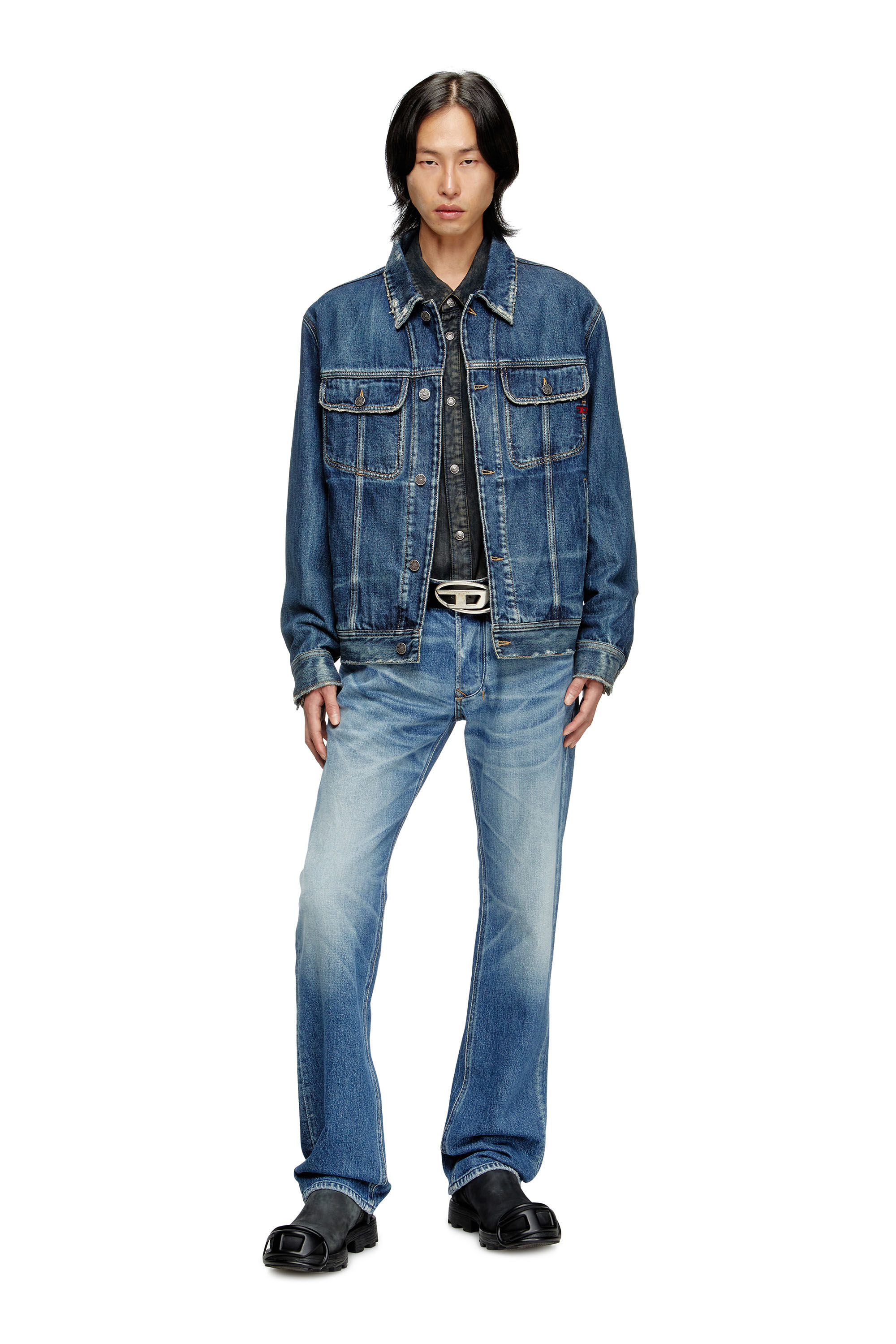 Diesel - Regular Jeans 1985 Larkee 09M12 Uomo, Blu medio - Image 1