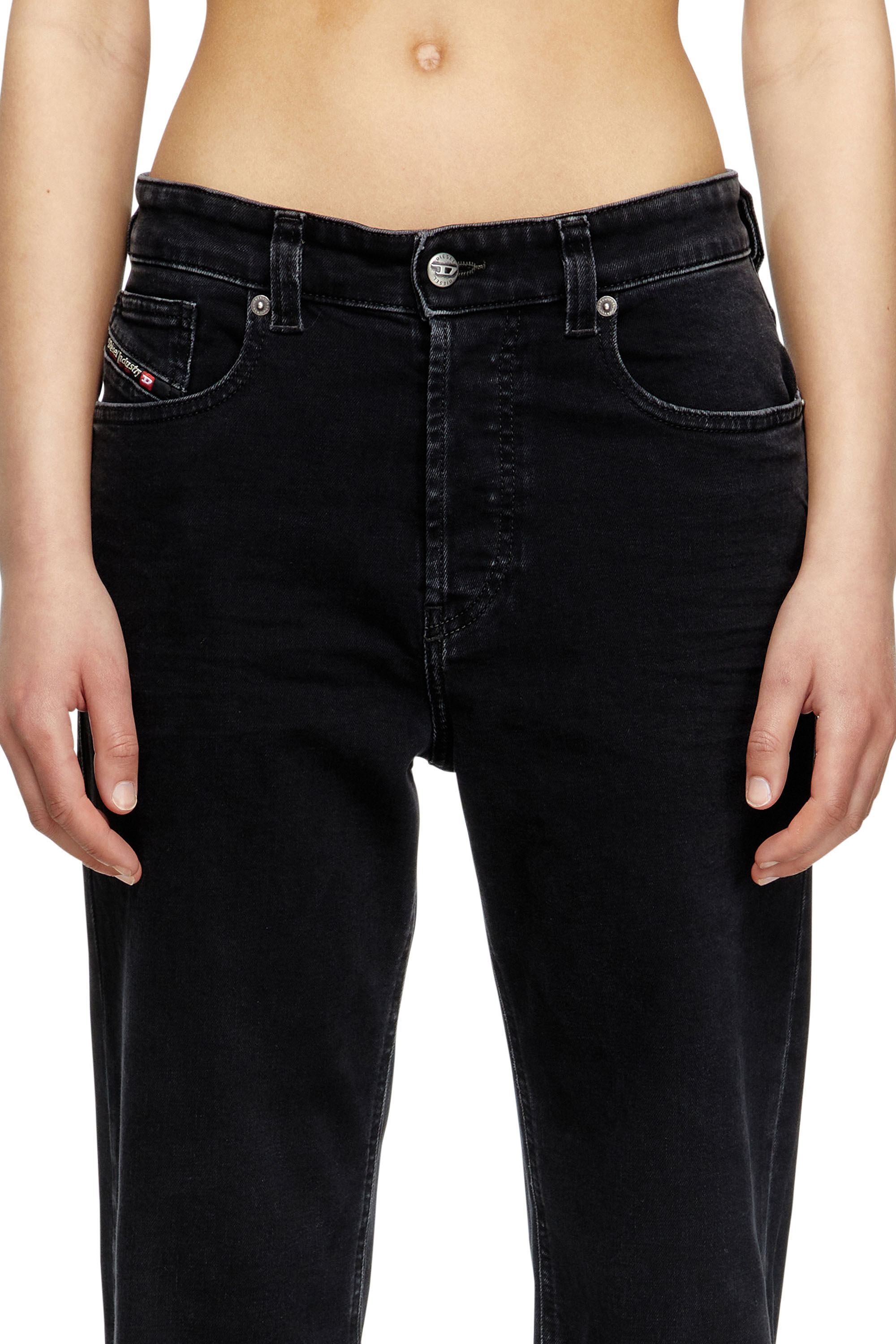 Diesel - Regular Jeans 1988 D-Ark 09M69 Donna, Nero/Grigio scuro - Image 5