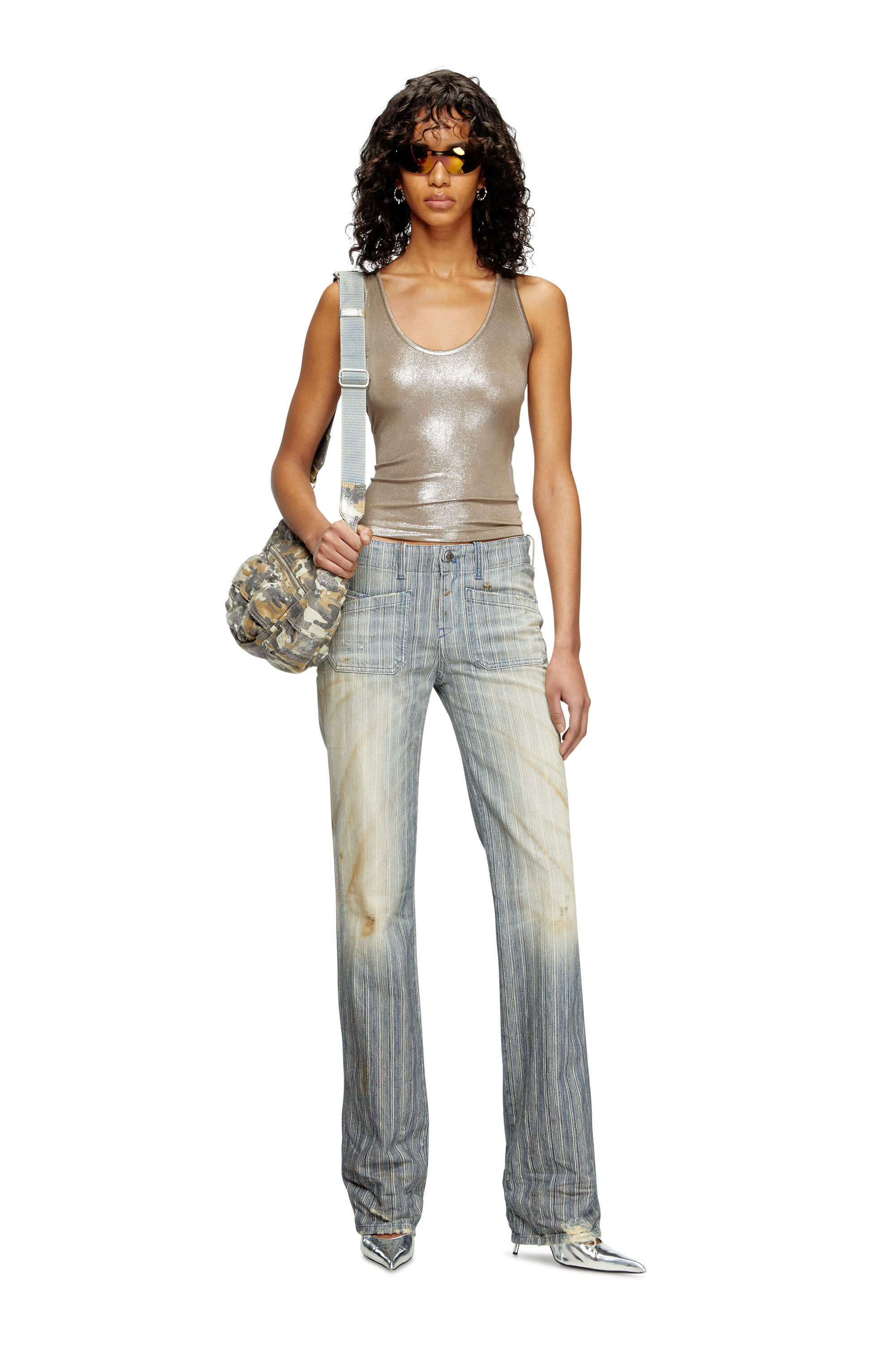 Diesel - Bootcut Jeans D-Keate 09L55 Donna, Blu medio - Image 1