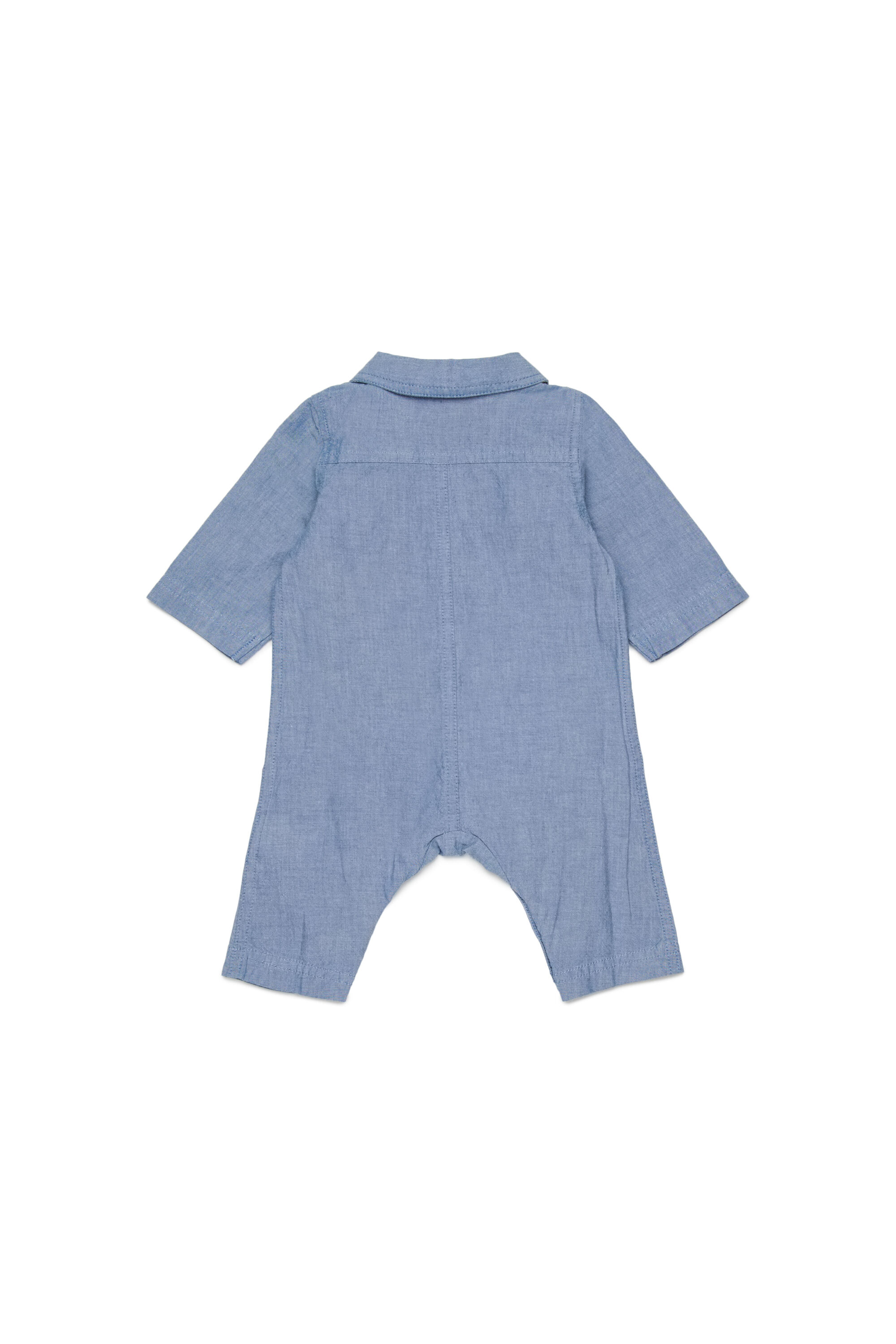 Diesel - JUSTY-NB, Tuta in cotone con tasche ricamate Unisex in Blu - 2