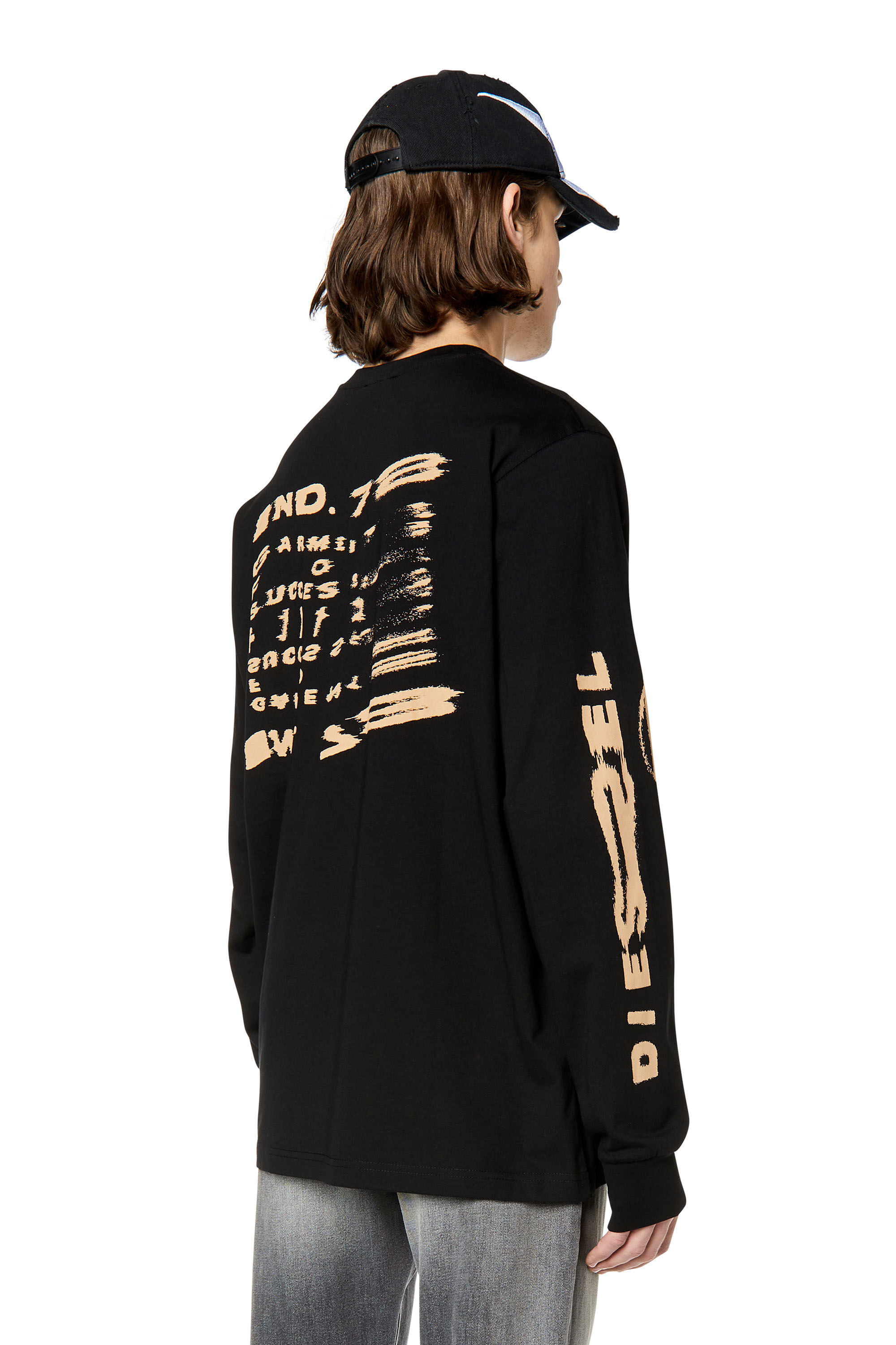 Diesel - T-JUST-LS-G3, Nero - Image 4