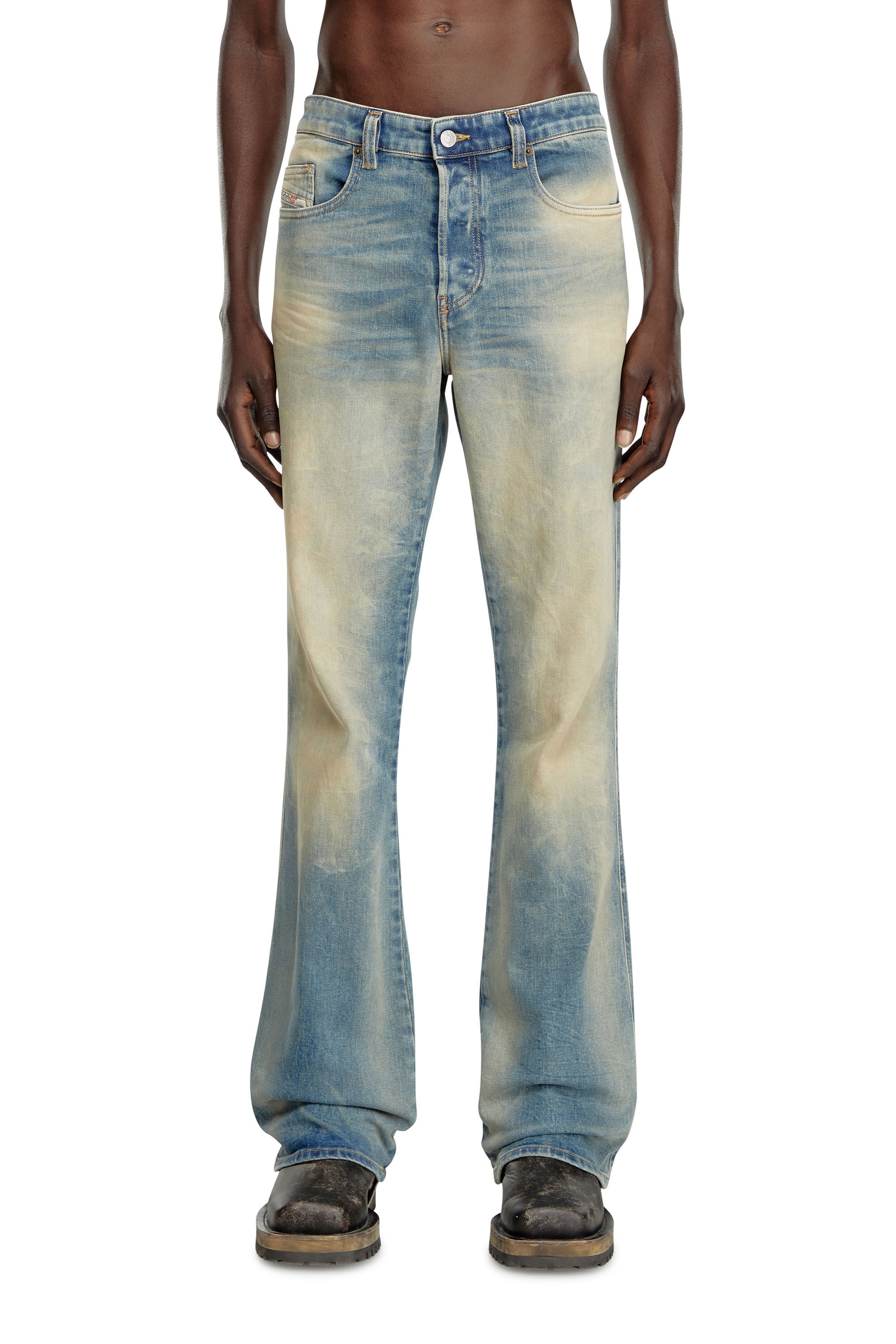 Jeans Uomo Bootcut Blu medio 1998 D Buck Diesel
