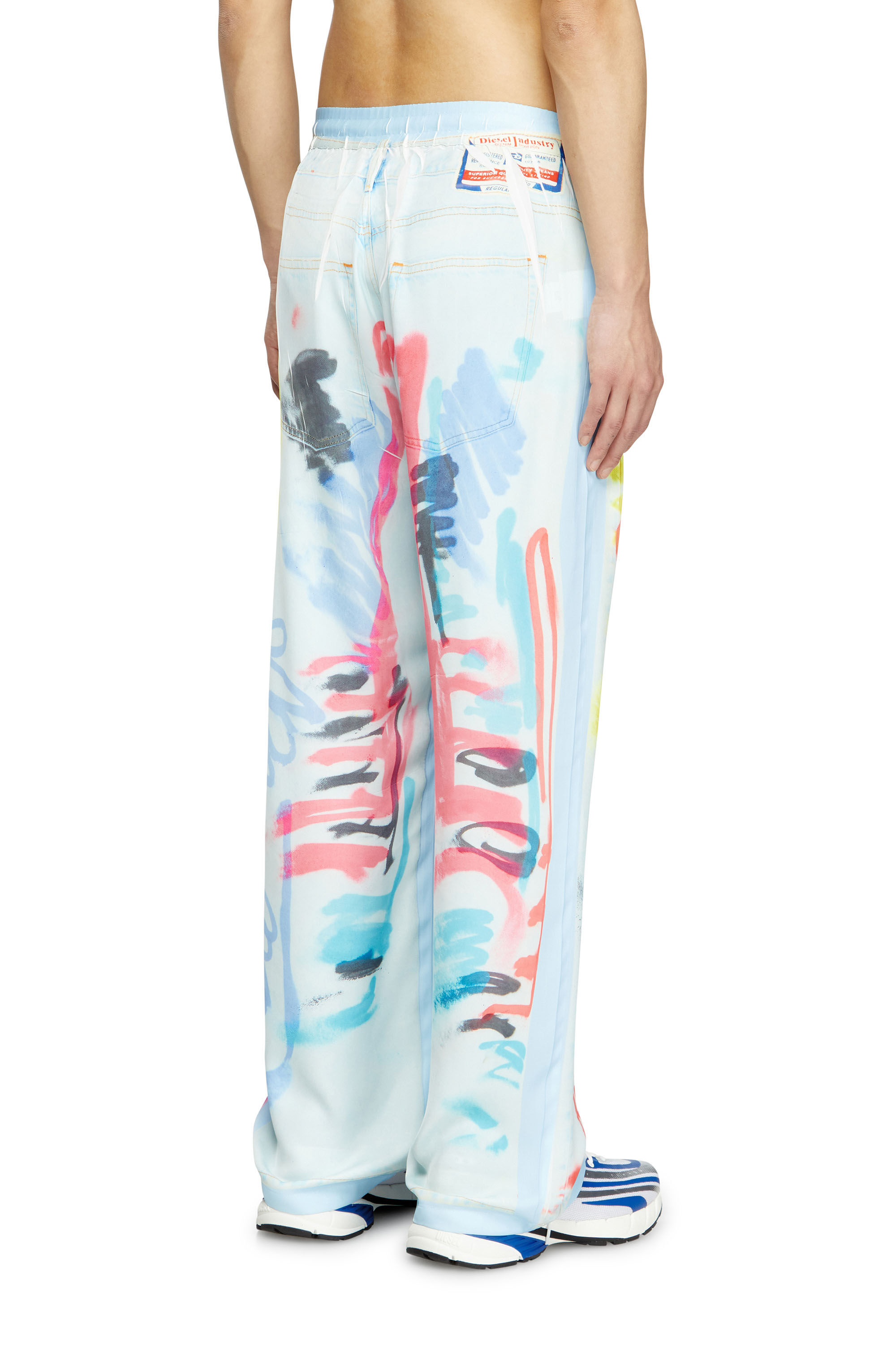Diesel - P-AFTER-GRAFFITI-AFR, Pantalone relaxed con stampa graffiti Unisex in Multicolor - 4
