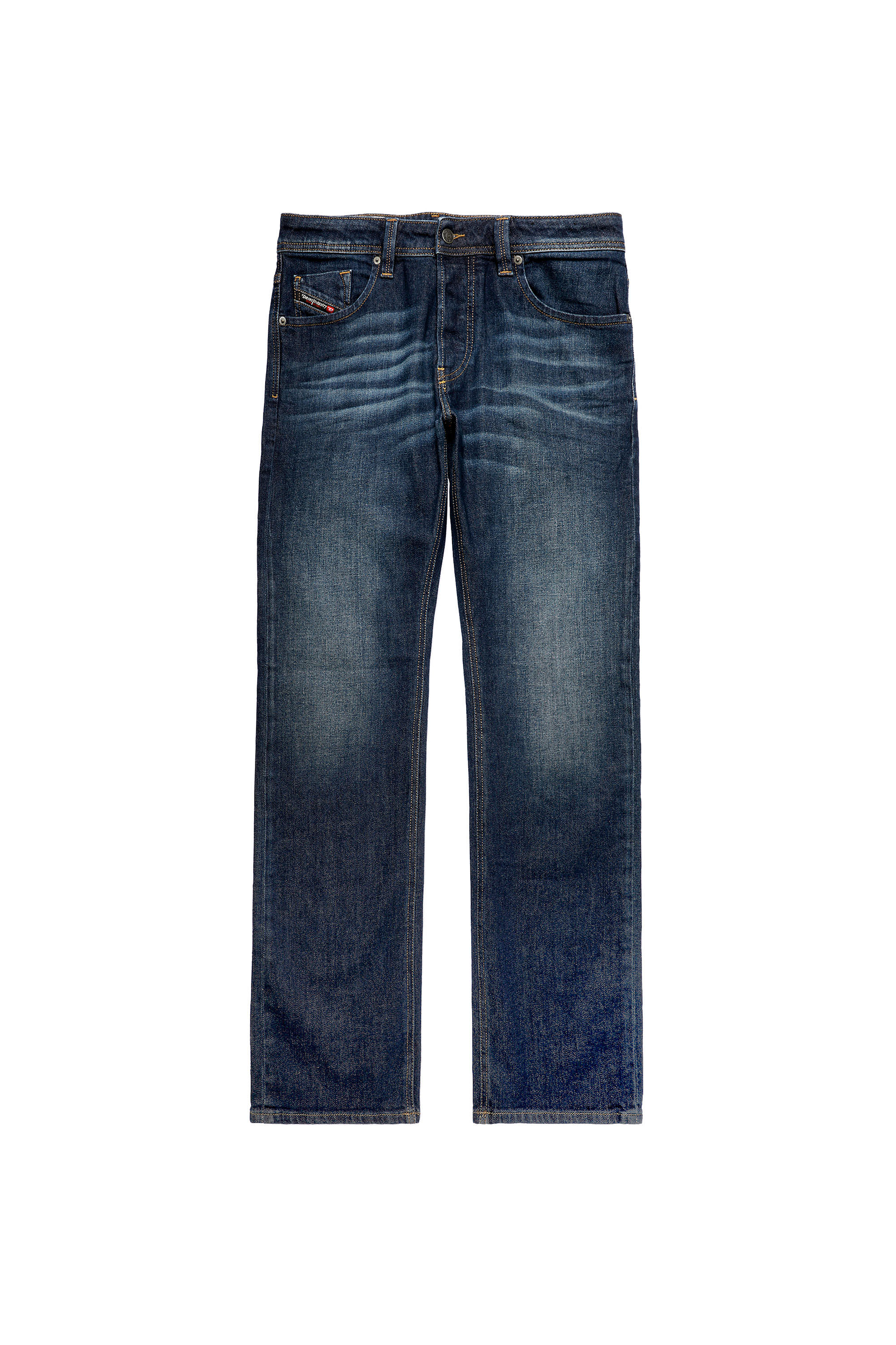Waykee 0814W Uomo: Jeans Straight Blu scuro | Diesel