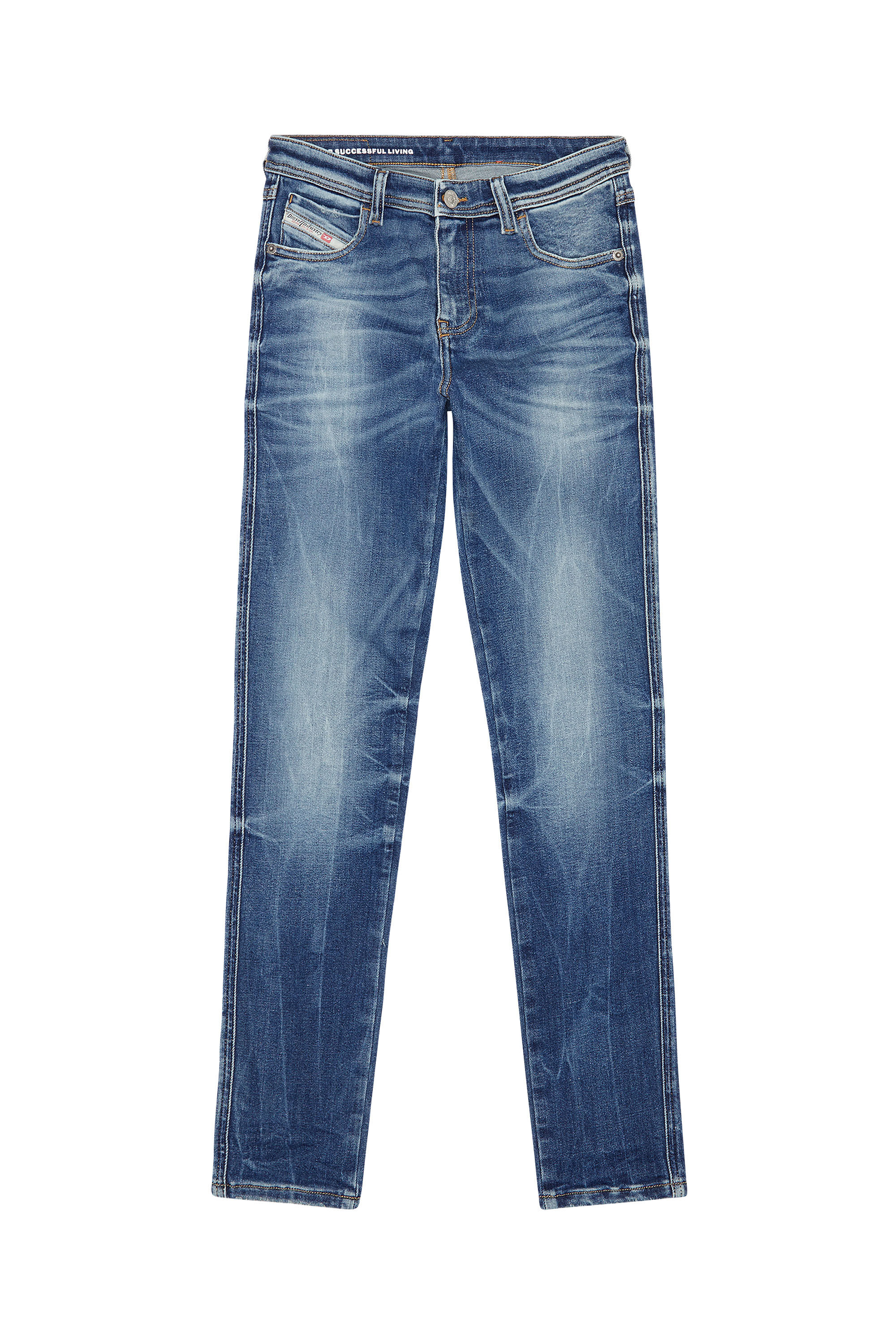 Diesel - Skinny Jeans 2015 Babhila 09G30, Blu medio - Image 2