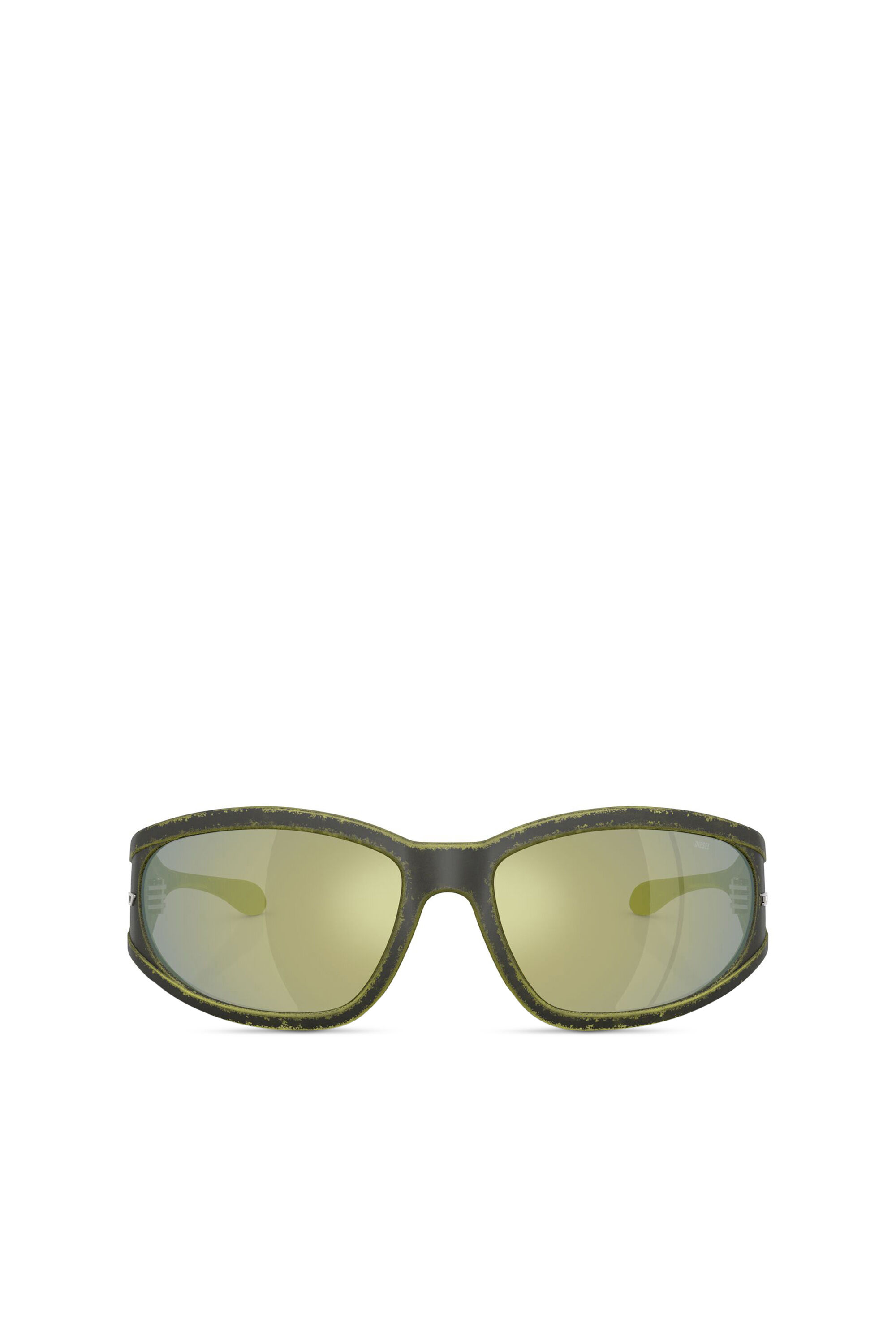 Diesel - 0DL3002, Occhiale in acetato con forma rettangolare Unisex in Verde - 1