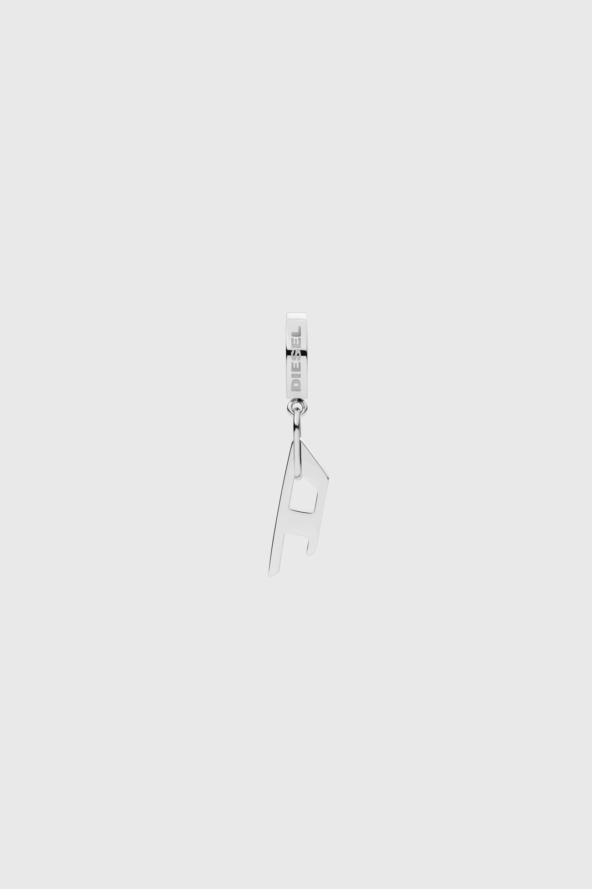 Diesel - DX1336, Orecchino a cerchio in acciaio Unisex in Argento - 1