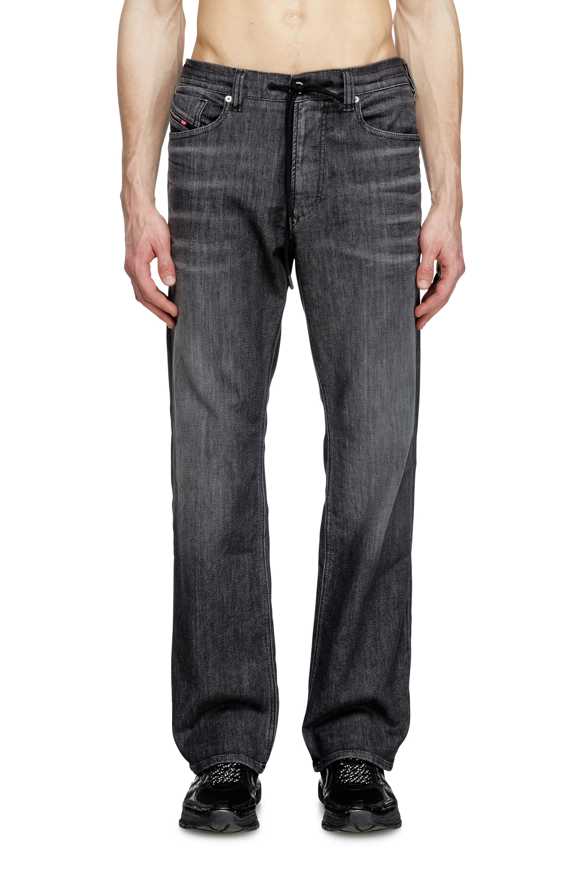 Diesel - Relaxed 2080 D-Reel Joggjeans® 09M66 Uomo, Nero/Grigio scuro - Image 3