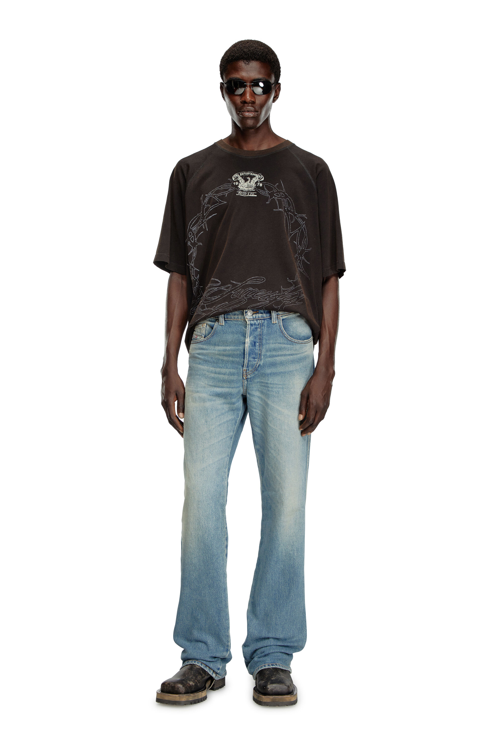 Diesel - Bootcut Jeans 1998 D-Buck 09J55 Uomo, Blu Chiaro - Image 1