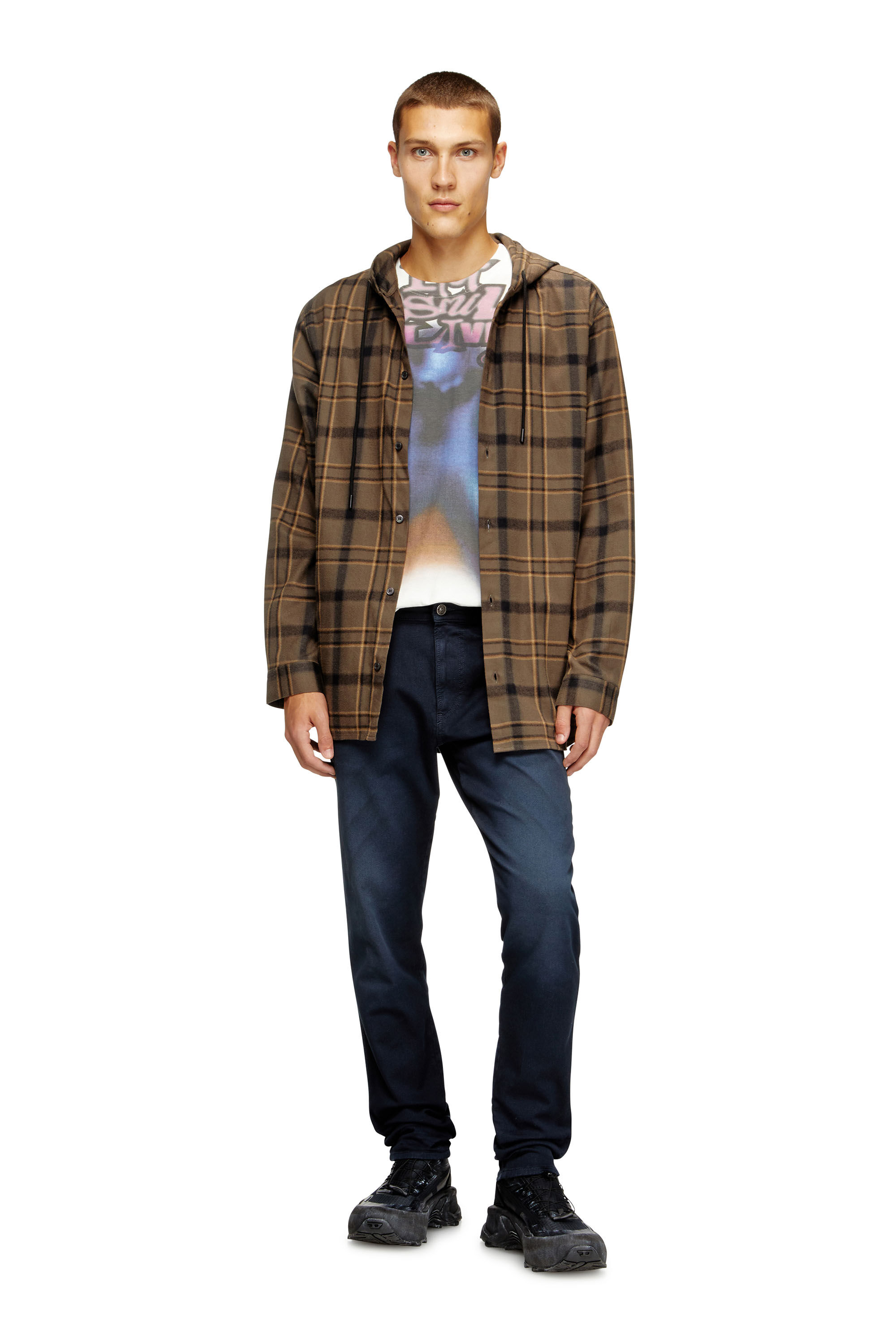 Diesel - Slim 2062 D-Strukt Joggjeans® 0670M Uomo, Blu Scuro - Image 1