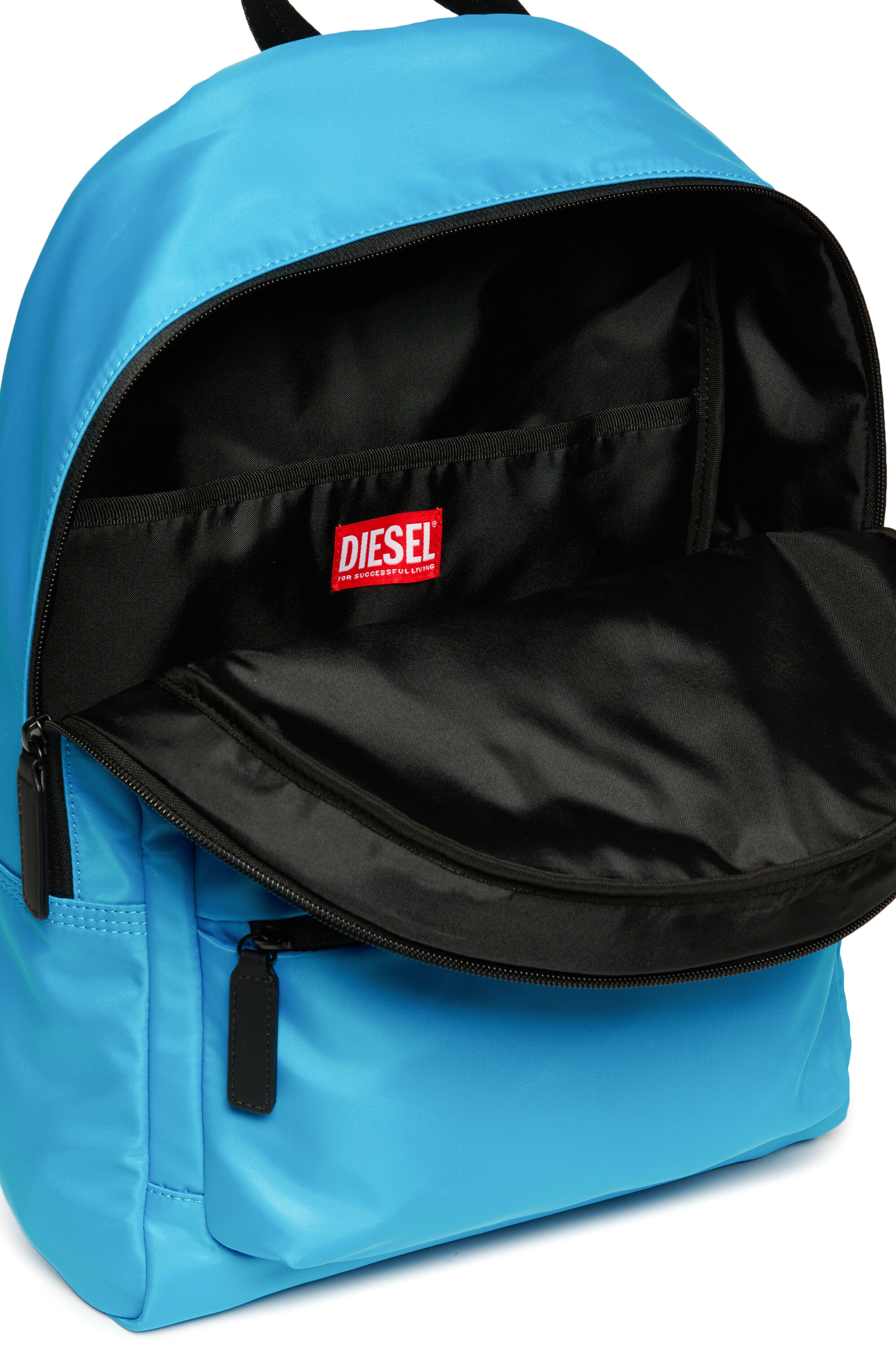 Diesel - WOVAL, Zaino in nylon con logo Oval D in rilievo Unisex in Blu - 5