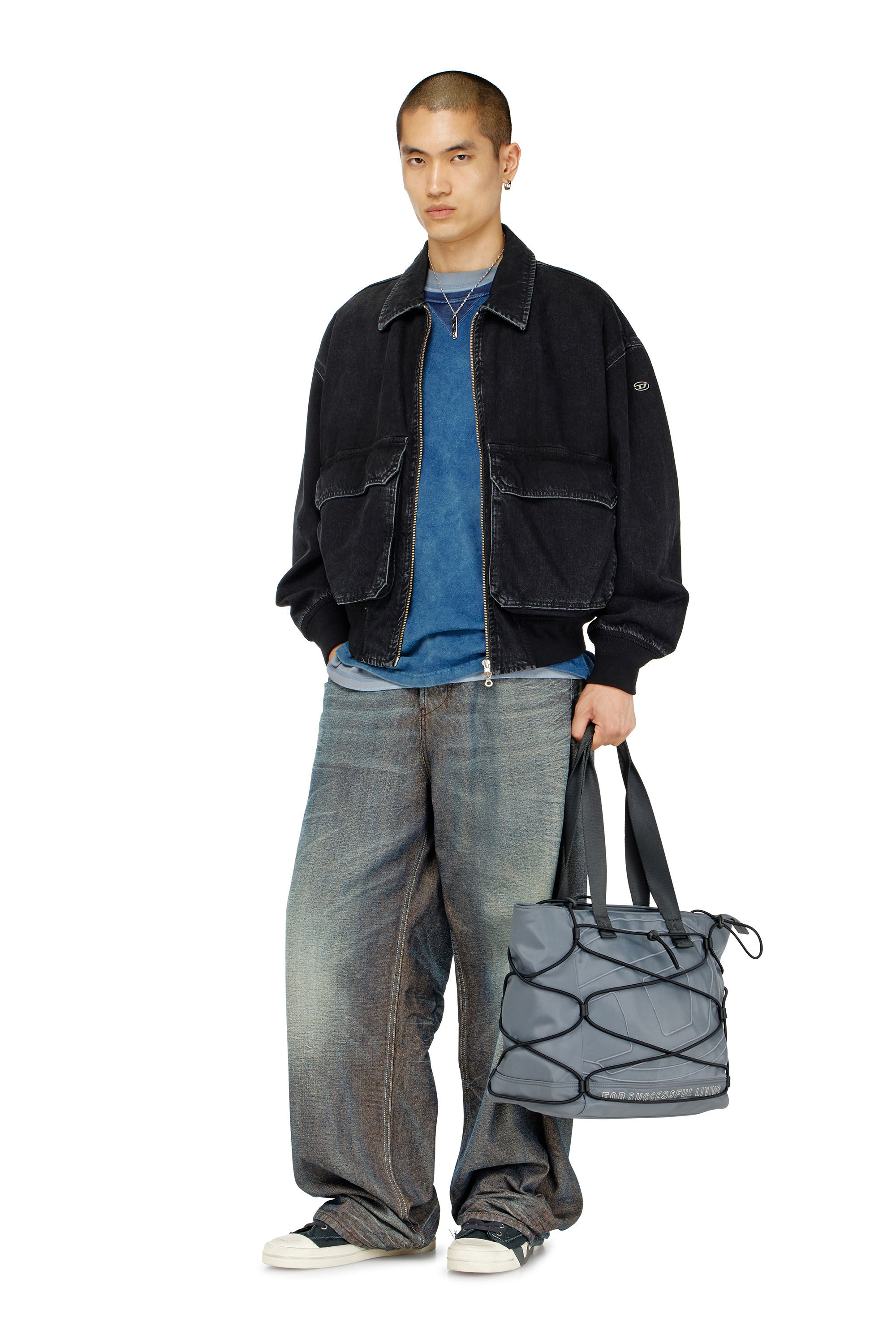 Diesel - D-KURZ, Giacca in denim Unisex in Nero - 1