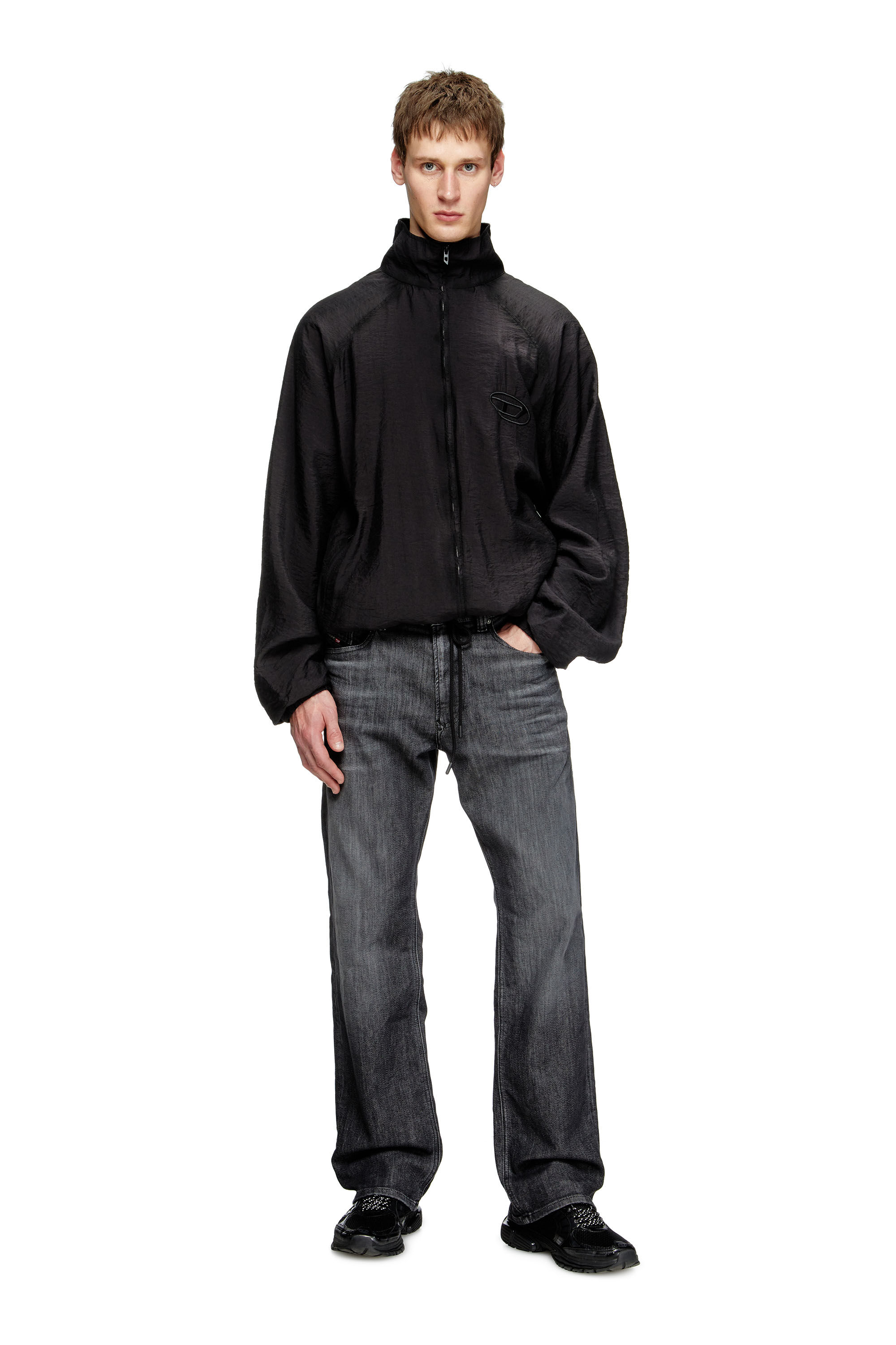 Diesel - Relaxed 2080 D-Reel Joggjeans® 09M66 Uomo, Nero/Grigio scuro - Image 1
